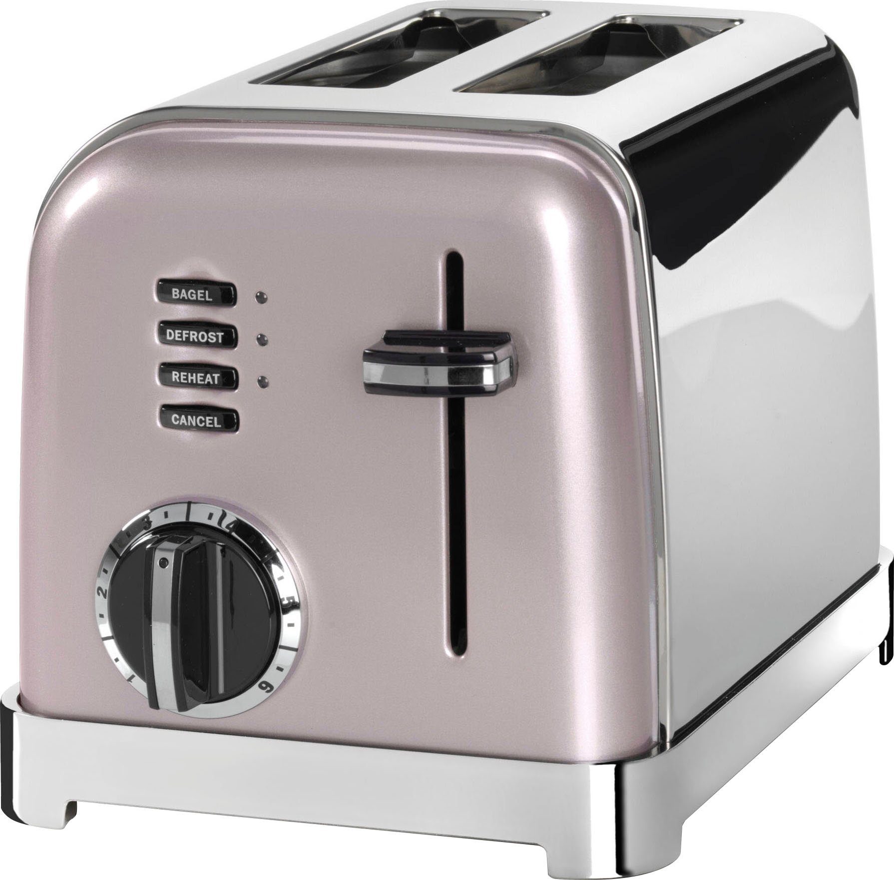 extra W, breite Retro für Toaster Cuisinart Toastschlitze, 2 Scheiben, 900 CPT160PIE, Design