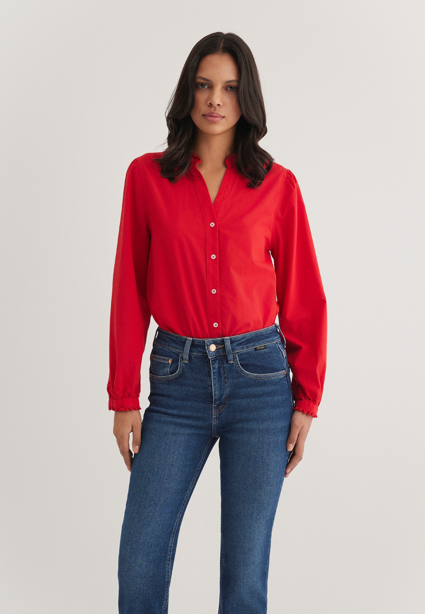 Langarmbluse RIFFLE SHIRT