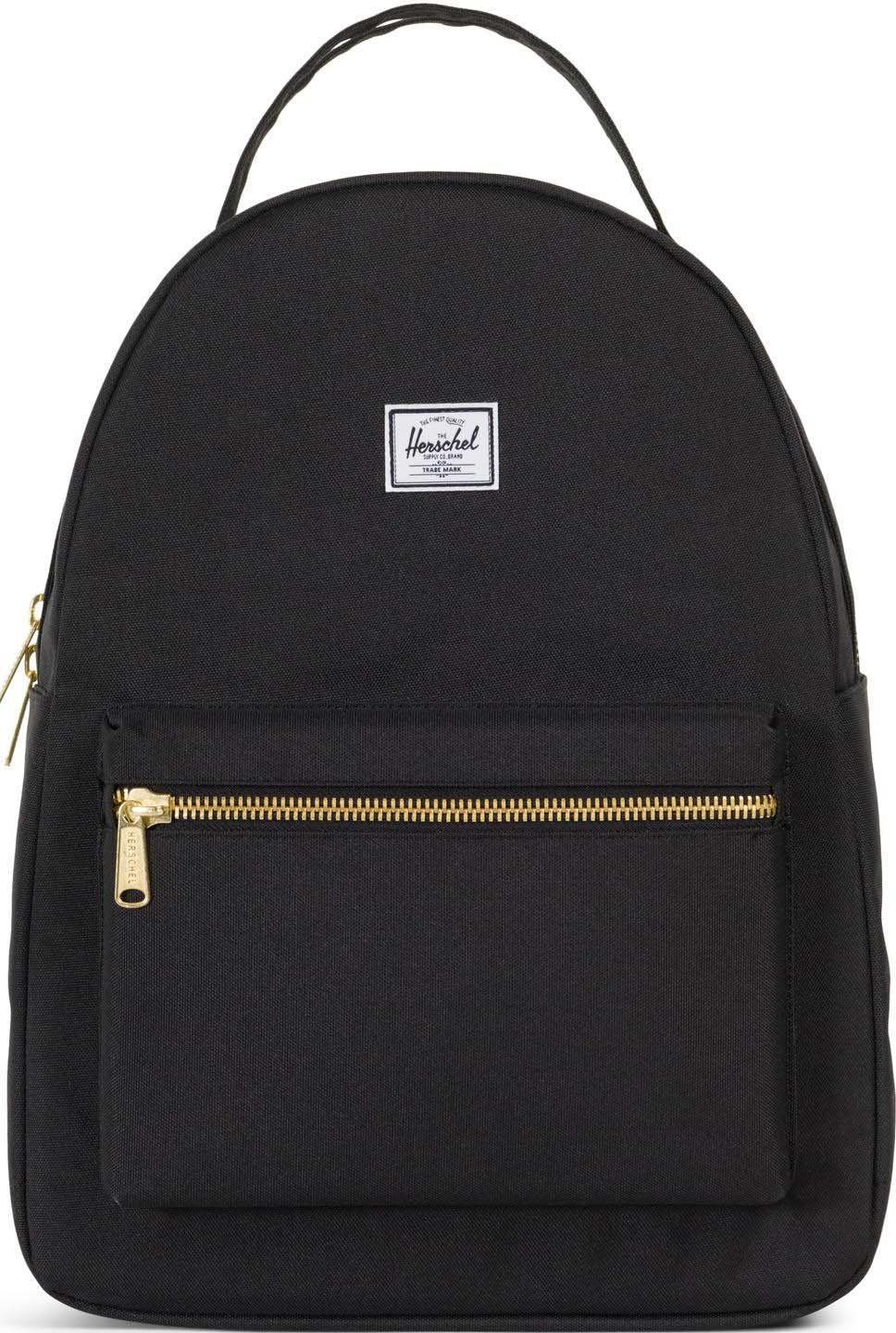 Herschel Freizeitrucksack Classic, Nova Mid-Volume, Black, mit 13-Zoll Laptopfach