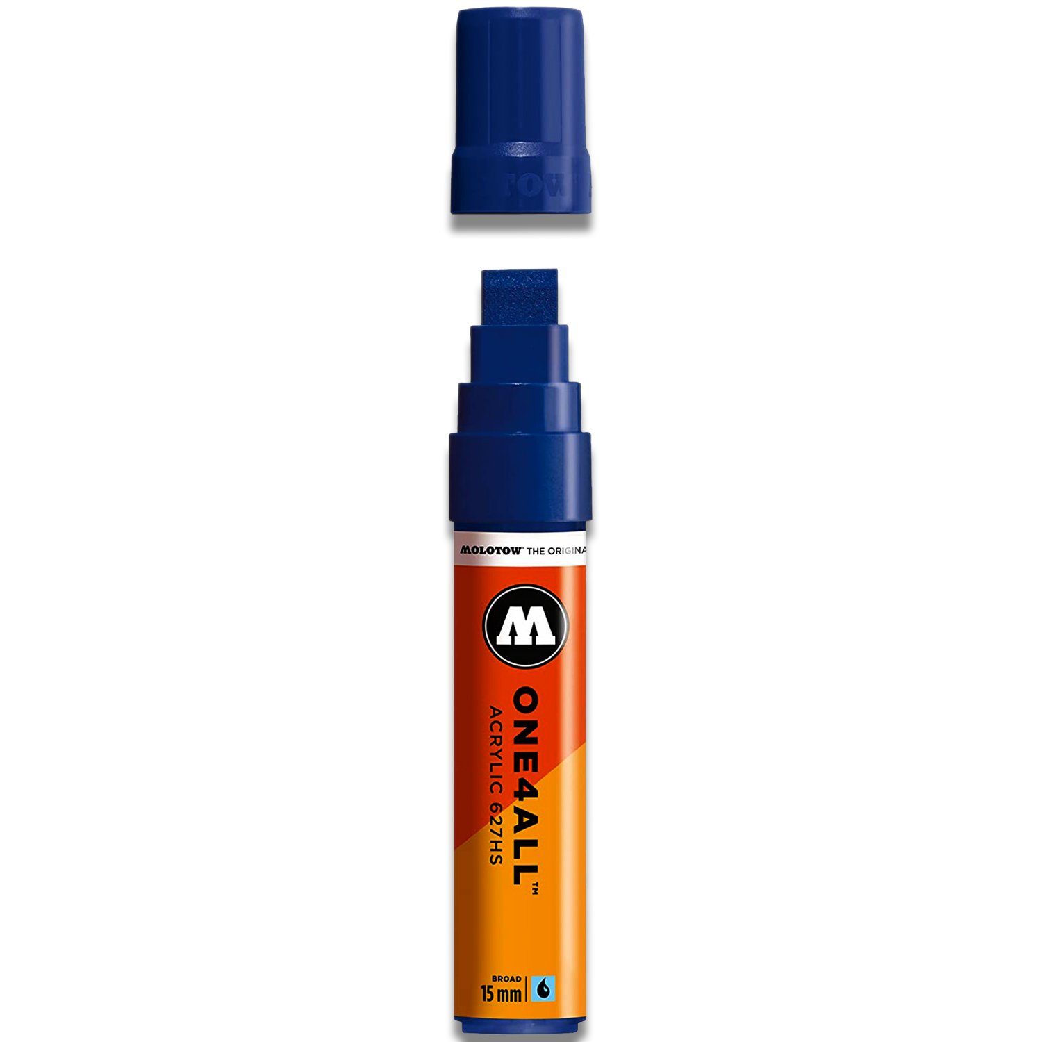 MOLOTOW Marker Molotow ONE4ALL 627HS 15mm Acrylmarker (Farbauswahl), (1-tlg) Echtblau