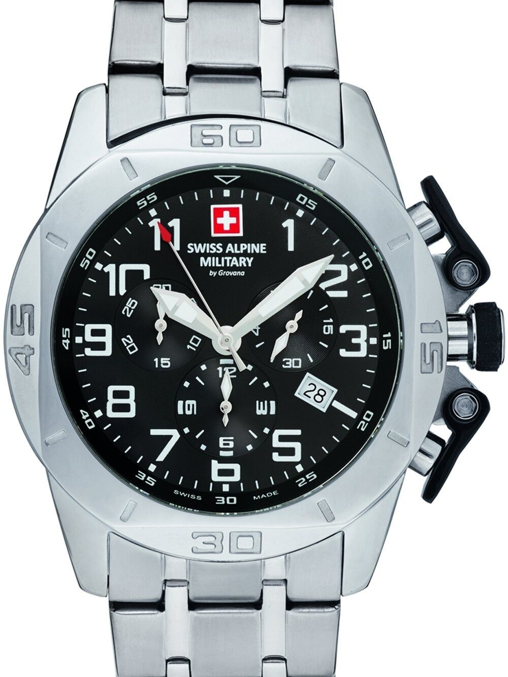 Swiss Alpine Military Chronograph Schweizer Alpen-Militär. 7063-9137
