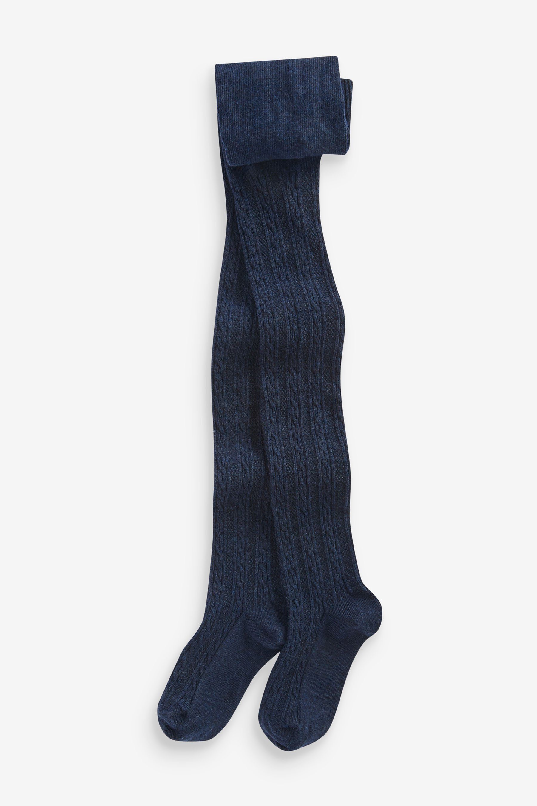 Strickstrumpfhose Zopfmuster-Strumpfhose mit hohem Baumwollanteil
