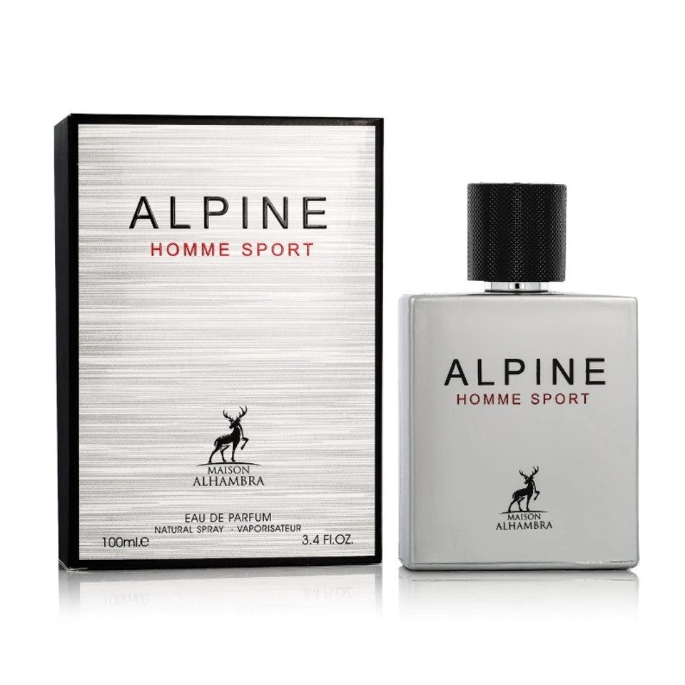Maison Alhambra Eau de Parfum Alpine Homme Sport 100 ml, Frischer Herrenduft mit Mandarine & Sandelholz