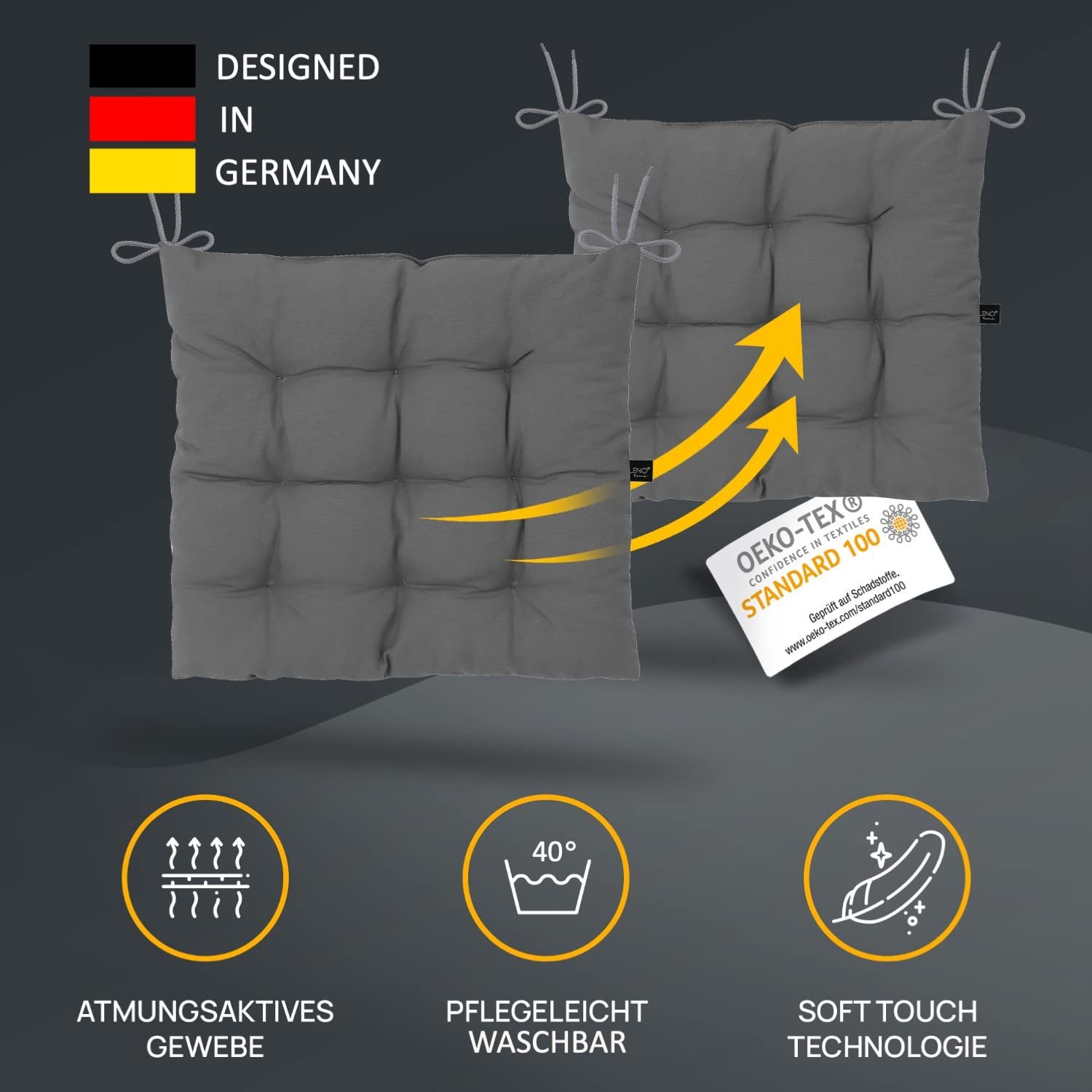 LILENO HOME Stuhlkissen Sitzkissen für Gartenstuhl, günstig online kaufen