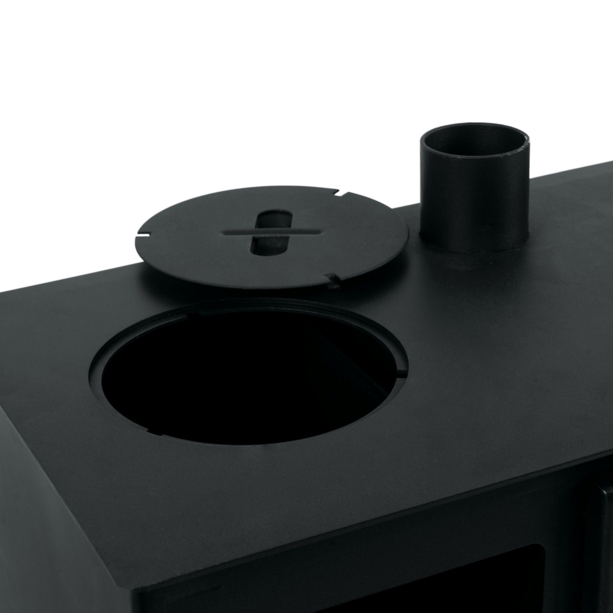 CampFeuer Fire Pit Tent Stove, 28.5 x 58.5 x 260 cm, Tent Heater, Wood Stove for Camping, (1-pc), Baking Compartment with Thermometer