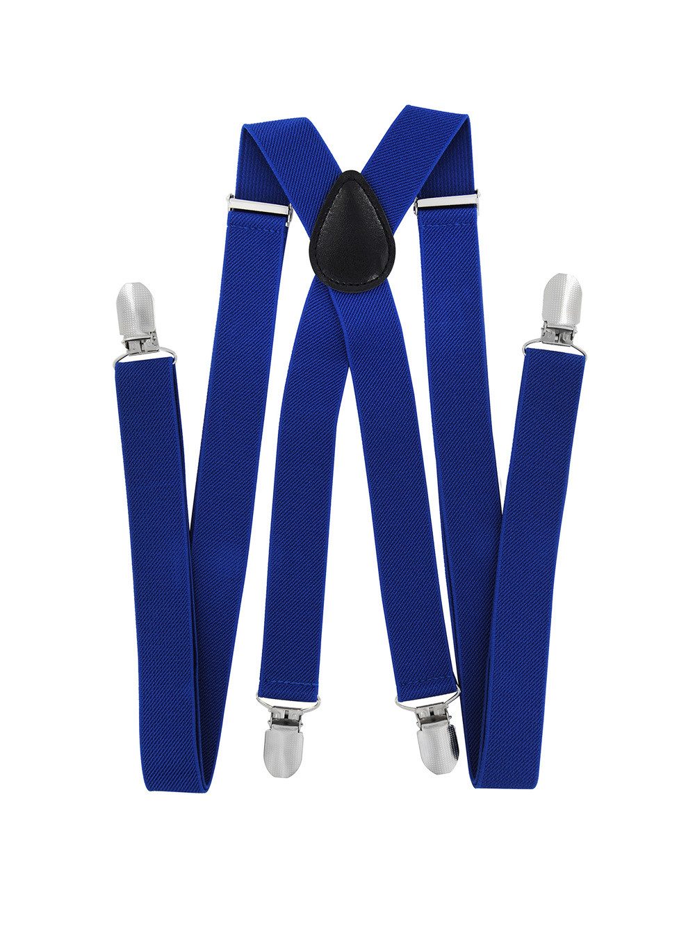 axy Hosenträger Herren Hosenträger 4 Stabile Clips X-Form 2,5cm Breit verstellbar und elastisch 120cm Lang