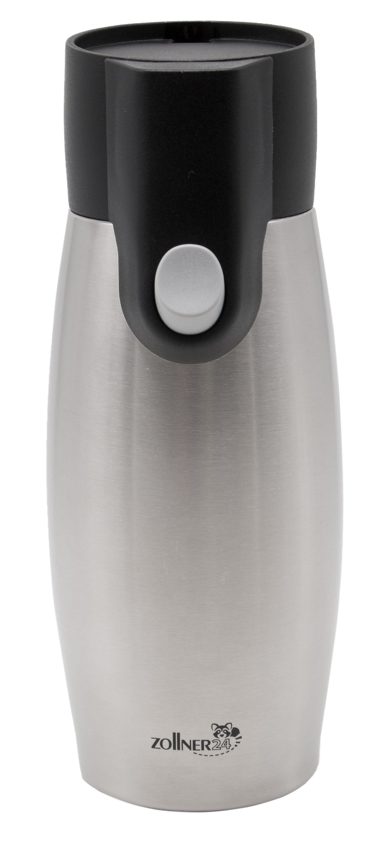 ZOLLNER24 Thermobecher, spülmaschinengeeignet, BPA frei, 500 ml silber Fassungsvermögen