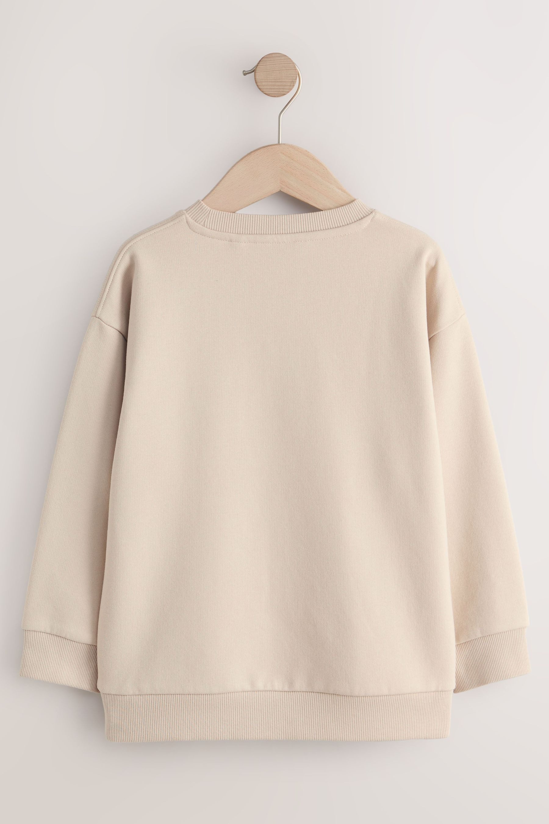 Next Sweater Rundhals-Pullover mit Grafik (1-tlg)