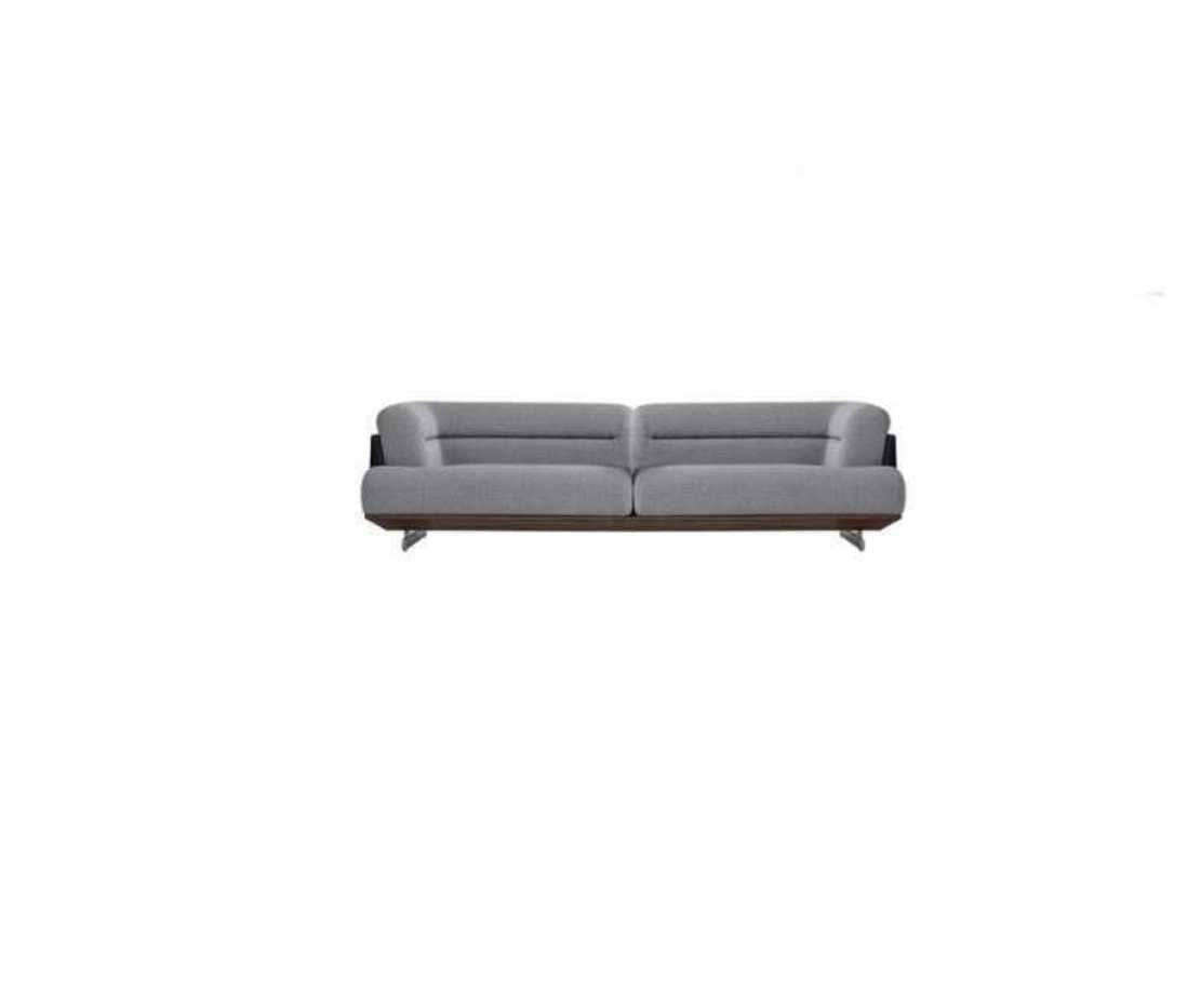 Modernen Design, Hocker Made Set Europa Sessel Sofa, Sofa Luxus JVmoebel mit Sessel in Hocker), 2x 2x, Wohnzimmer-Set (5-St., Grau Wohnzimmer