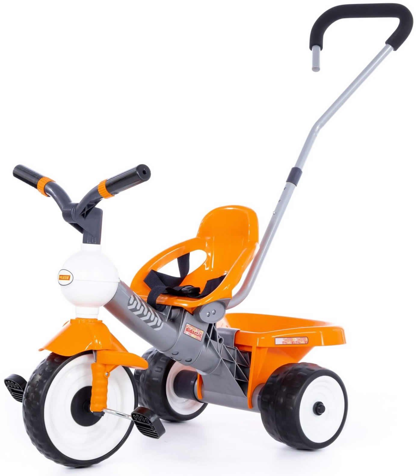 Dreirad Dreirad Didactic-2 mit Mulde Schubstange Kinder Pedal Tretfahrzeug