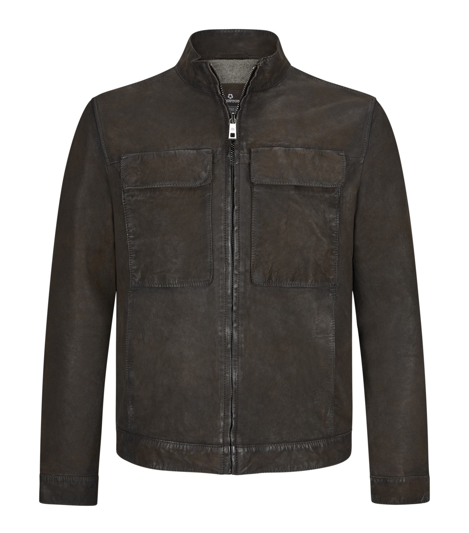 Milestone Lederjacke MSTizian aus Lammleder mit ilatienischer Wollfütterung