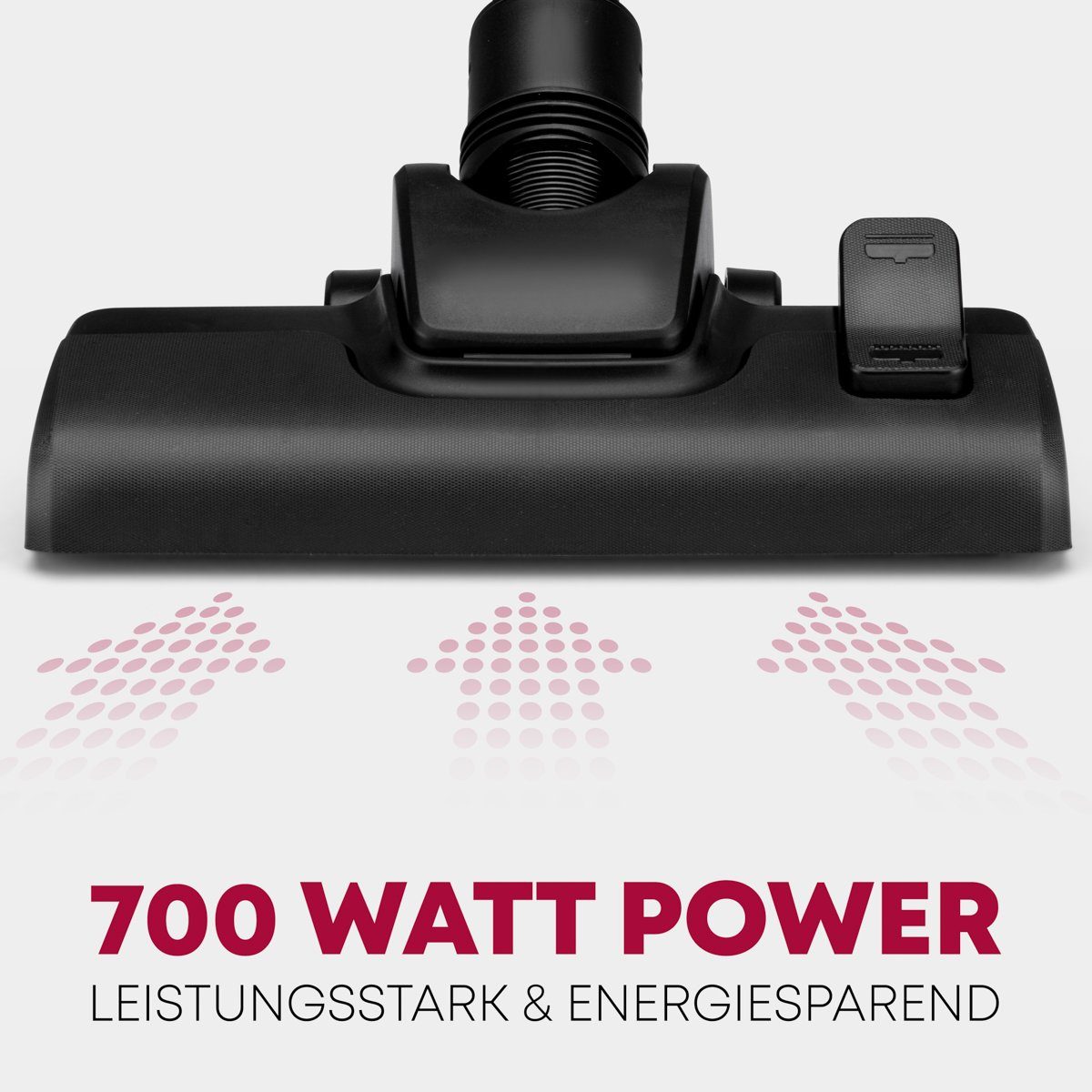 CLATRONIC Bodenstaubsauger BS 1300 N, mit 5-fach Mikrofiltersystem, 700 Watt