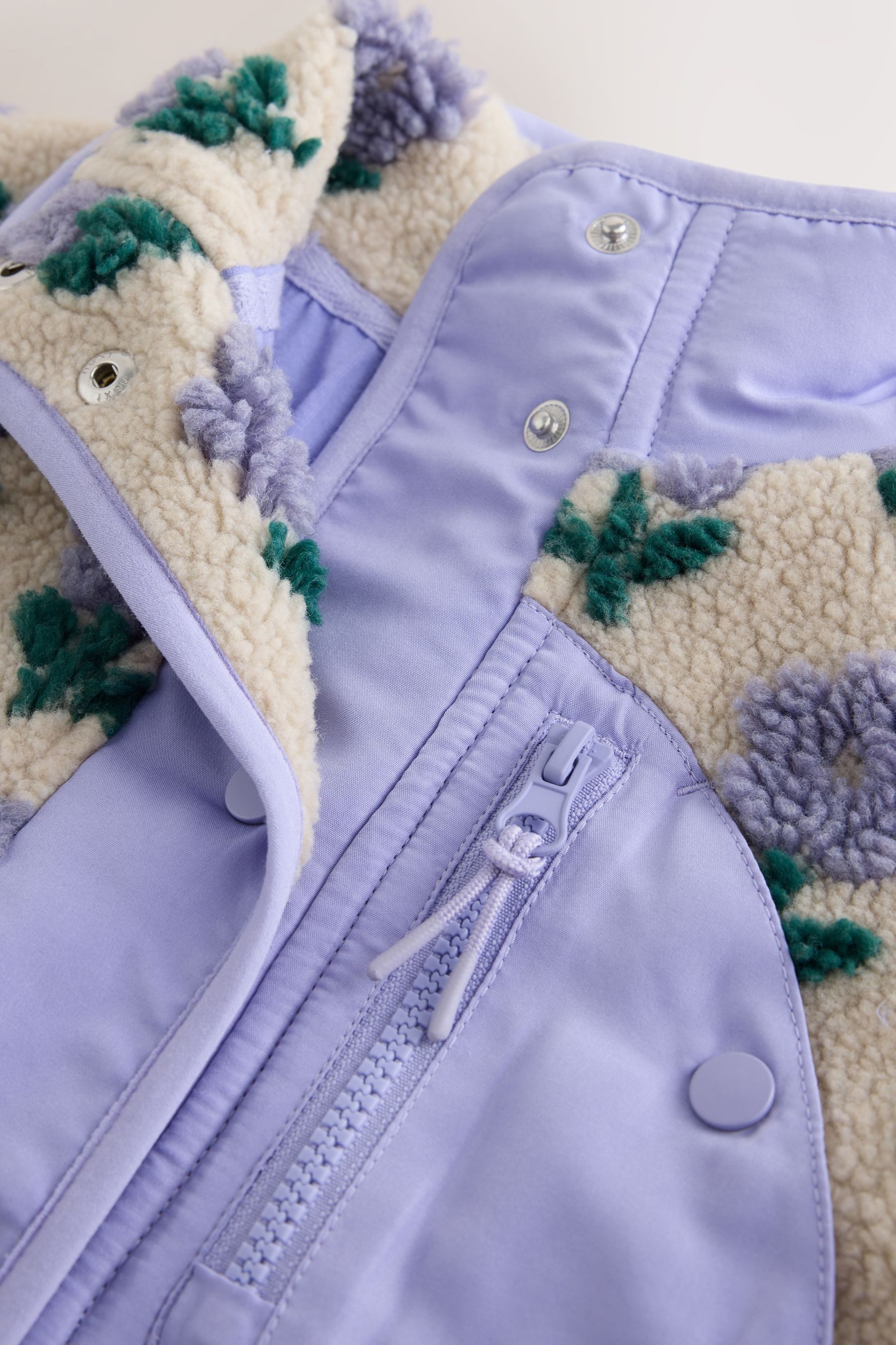 Next Fleecejacke Geknöpfte Jacke aus Teddyfell (1-St) – Bild 4 von 5
