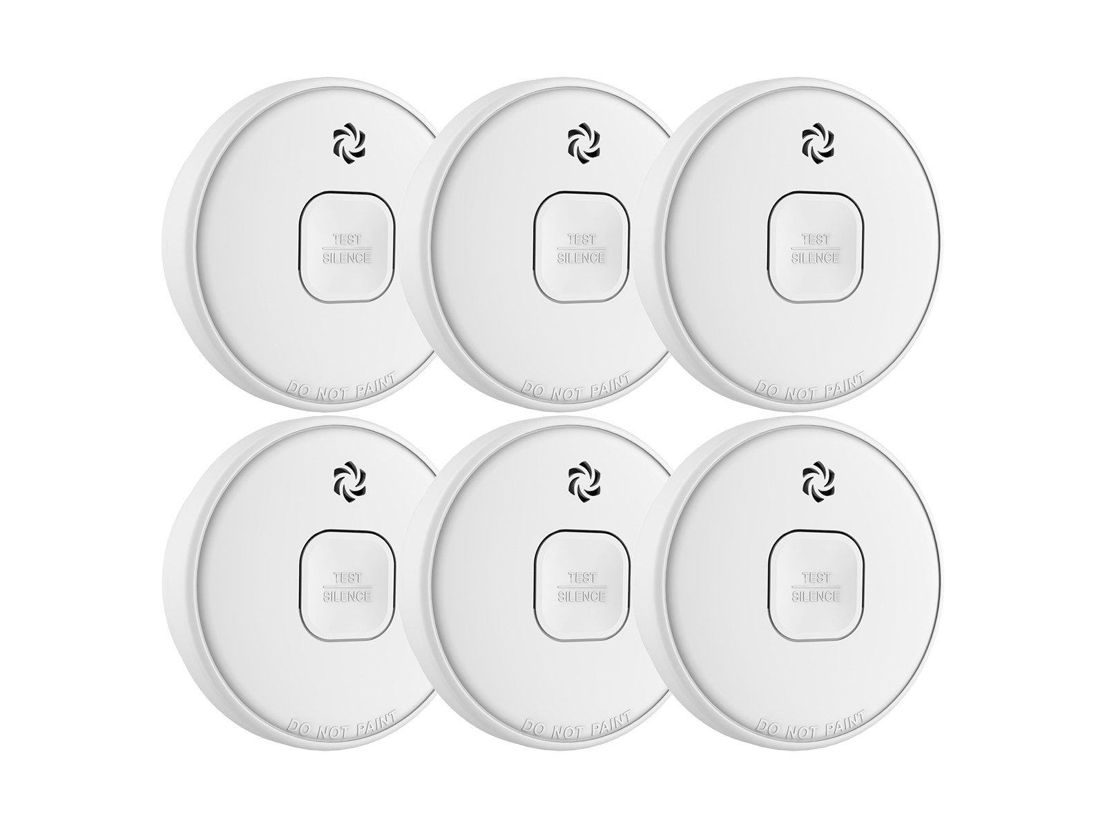 Elro Rauchmelder (6er Set Optischer Rauchwarnmelder mit 10 Jahre-s Batterie Brandmelder)