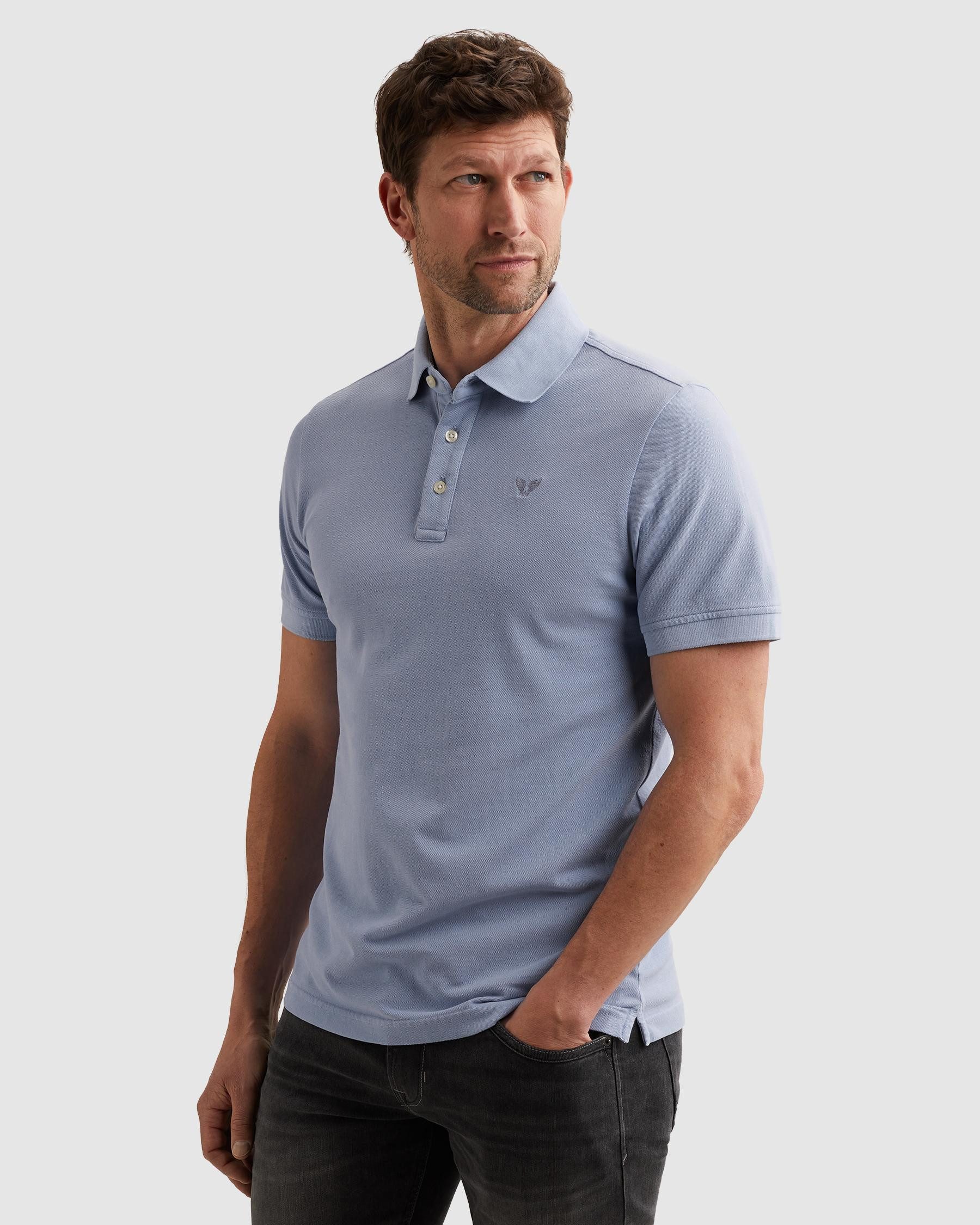 PME LEGEND Poloshirt Short sleeve polo pique garment dyed Piqué aus trageangenehmer Baumwolle
