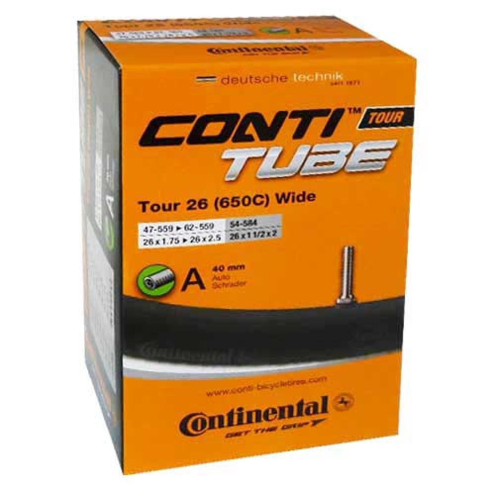 Fahrradschlauch Continental Schlauch Conti 26x1.75-2.50\" 47-62/ 559 A40, TOUR 26 wide