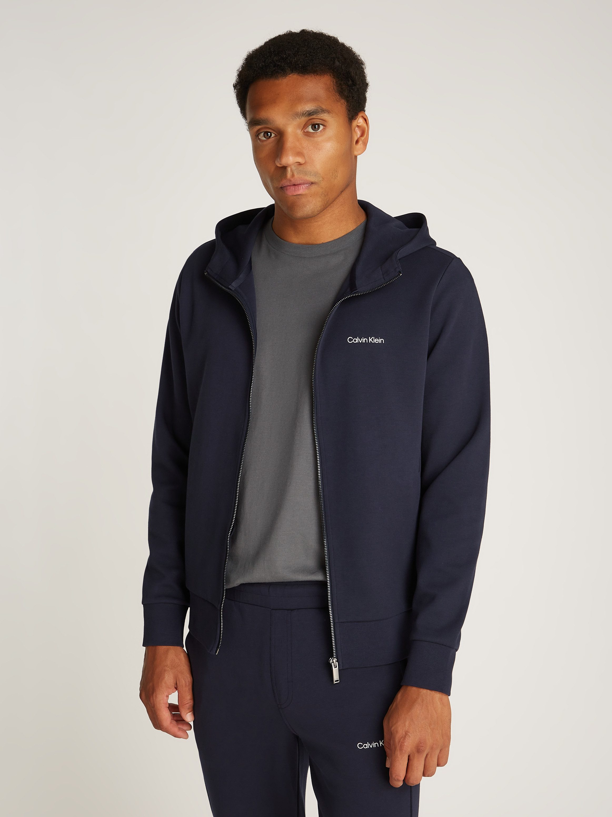 Calvin Klein Sweatjacke MICRO LOGO REPREVE HOODIE JACKET mit Logoschriftzug