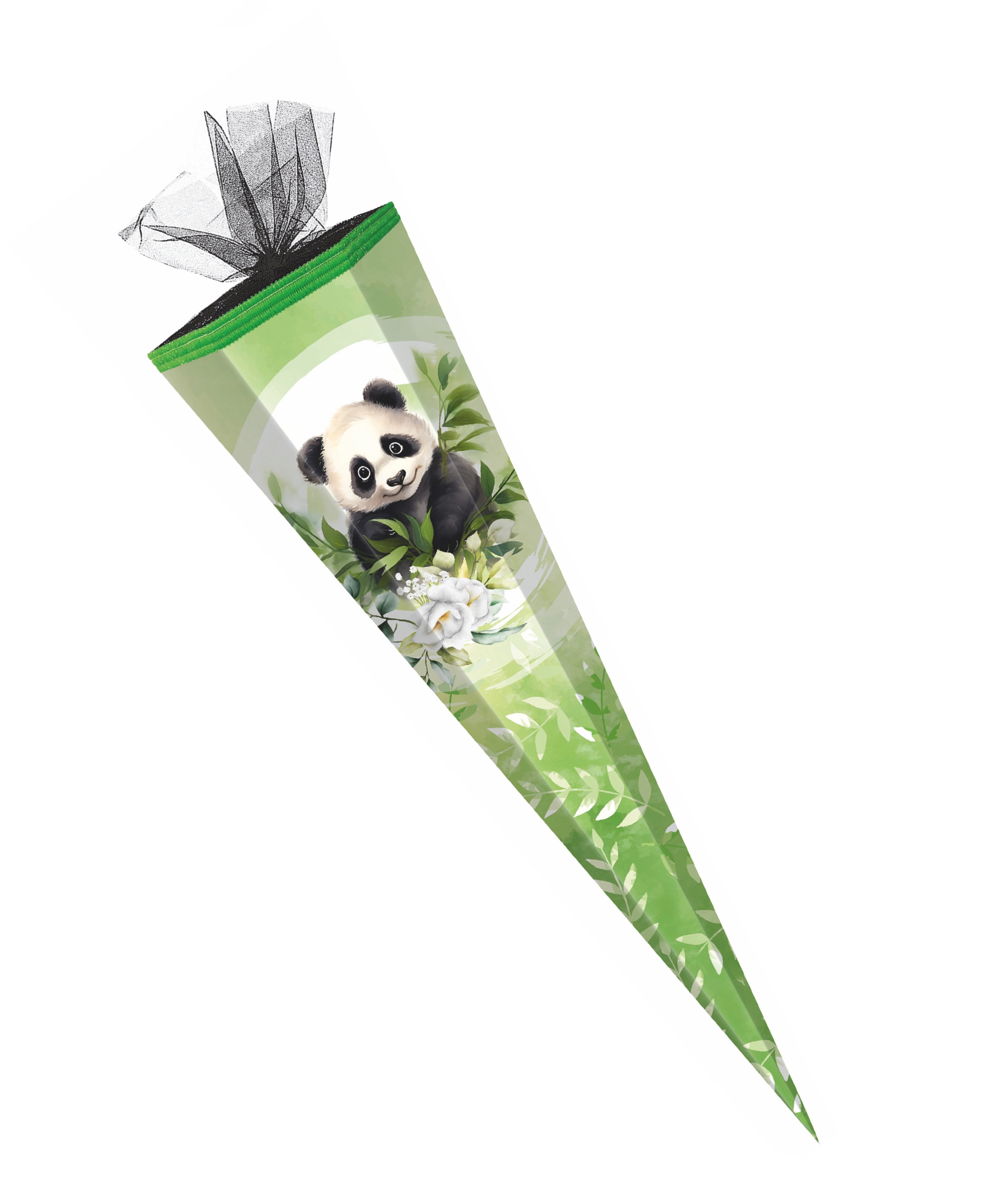 Verpackungsmittel GmbH Markneukirchen Schultüte Schultüte / Zuckertüte / 85cm / eckig / "Panda"