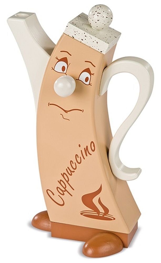 Müller Kleinkunst GmbH Seiffen Räuchermännchen Räuchermann Räucherfigur modern Cappuccino (LxBxH):12x7x21cm NEU