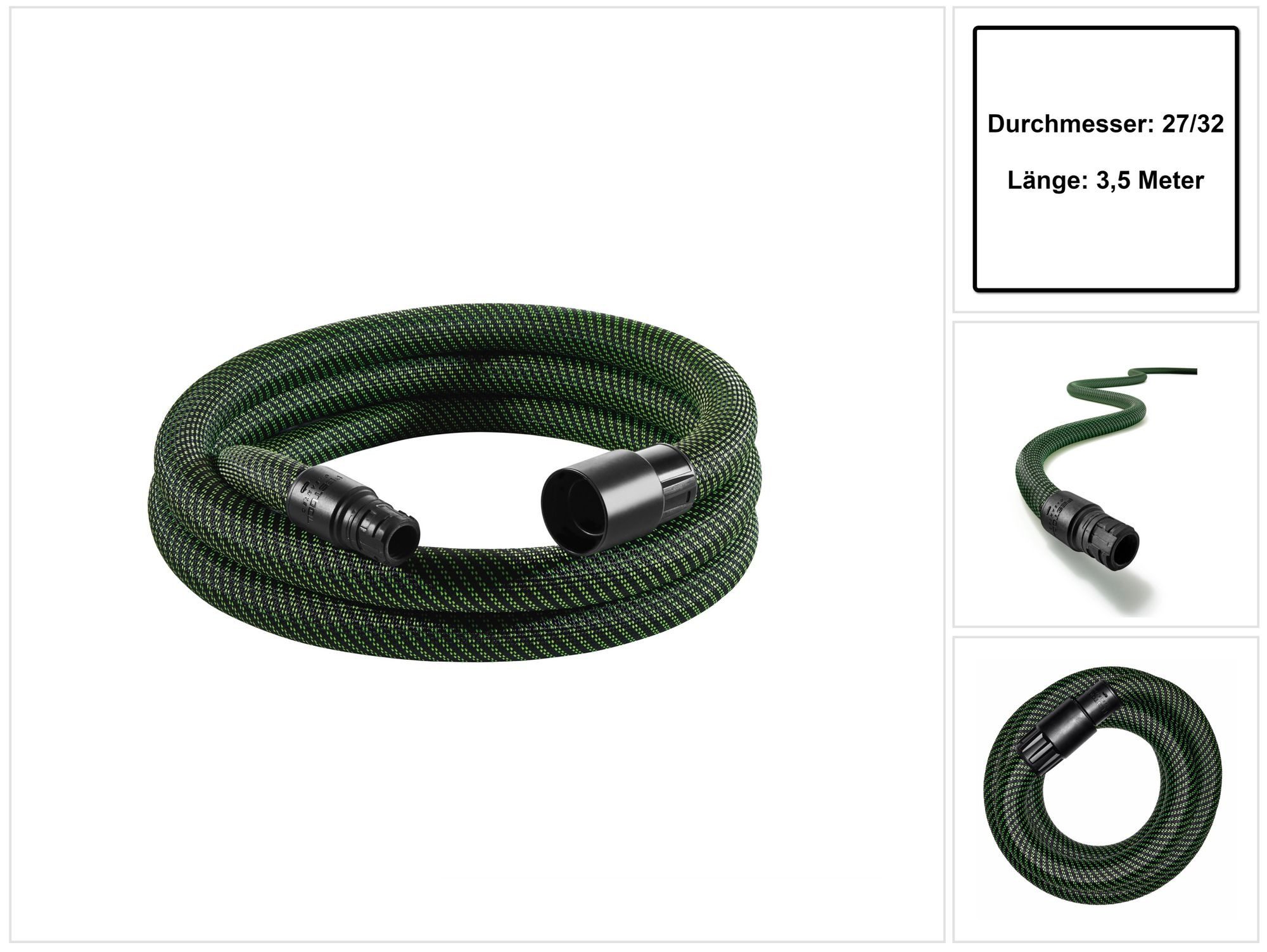 FESTOOL Saugschlauch D27/32x3,5m-AS/CTR Saugschlauch konisch (204921) für CT 26/36/48 CT