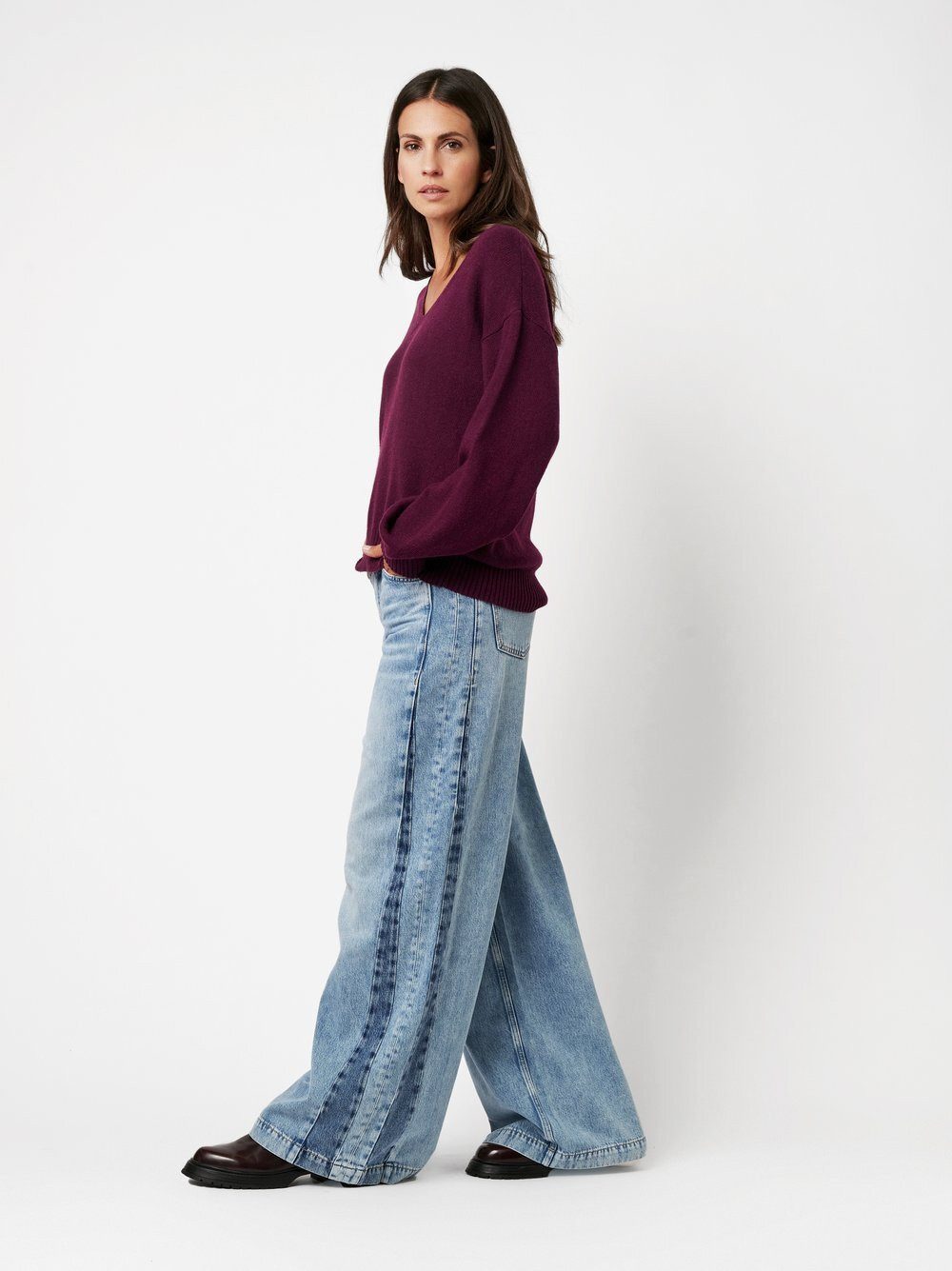 TONI Weite Jeans Liv mit sehr weitem Beinverlauf