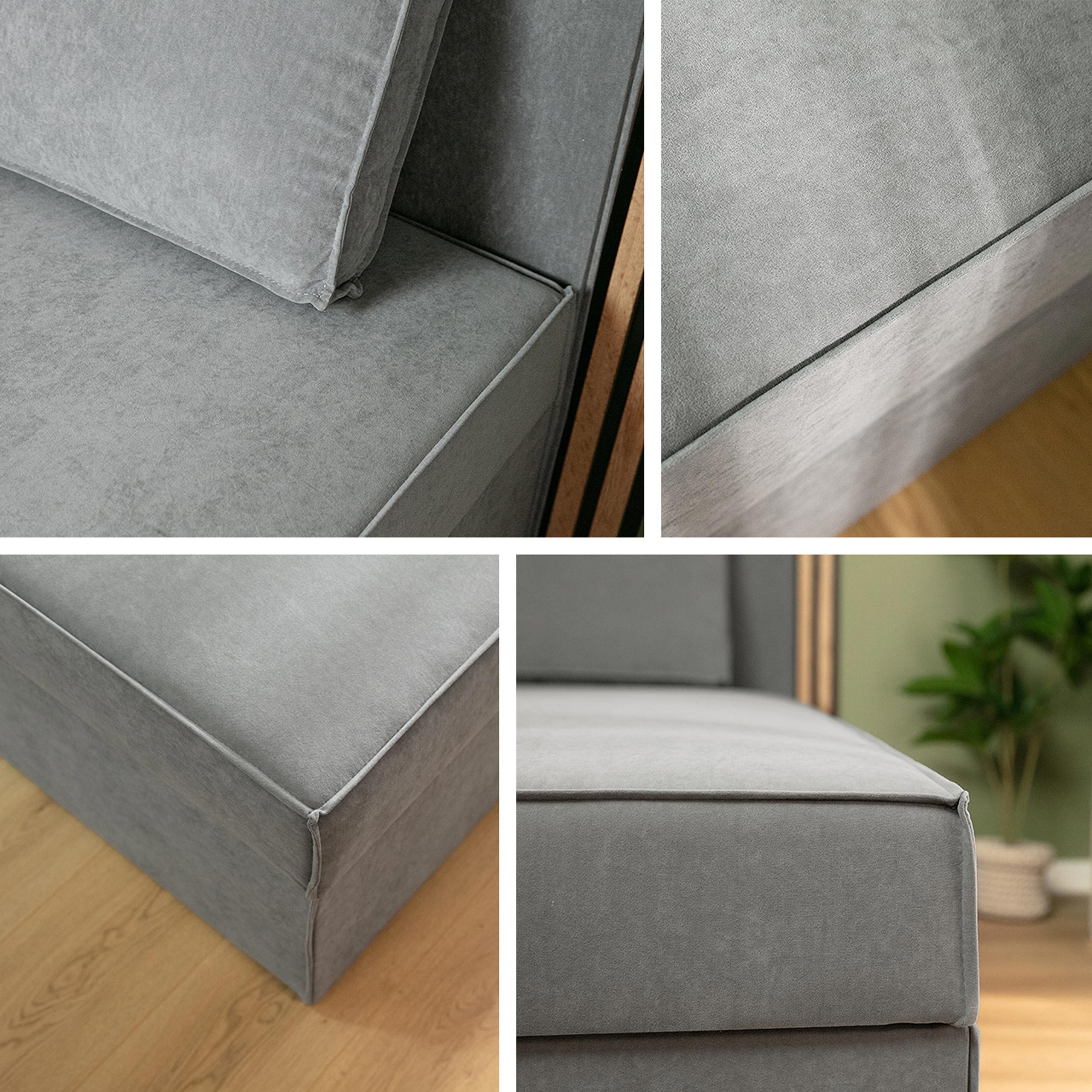 MIRJAN24 Boxspringbett Posi Cord (mit Bettkasten, Gepolstert Kopfteil), 205x92x91 cm – Bild 4 von 5