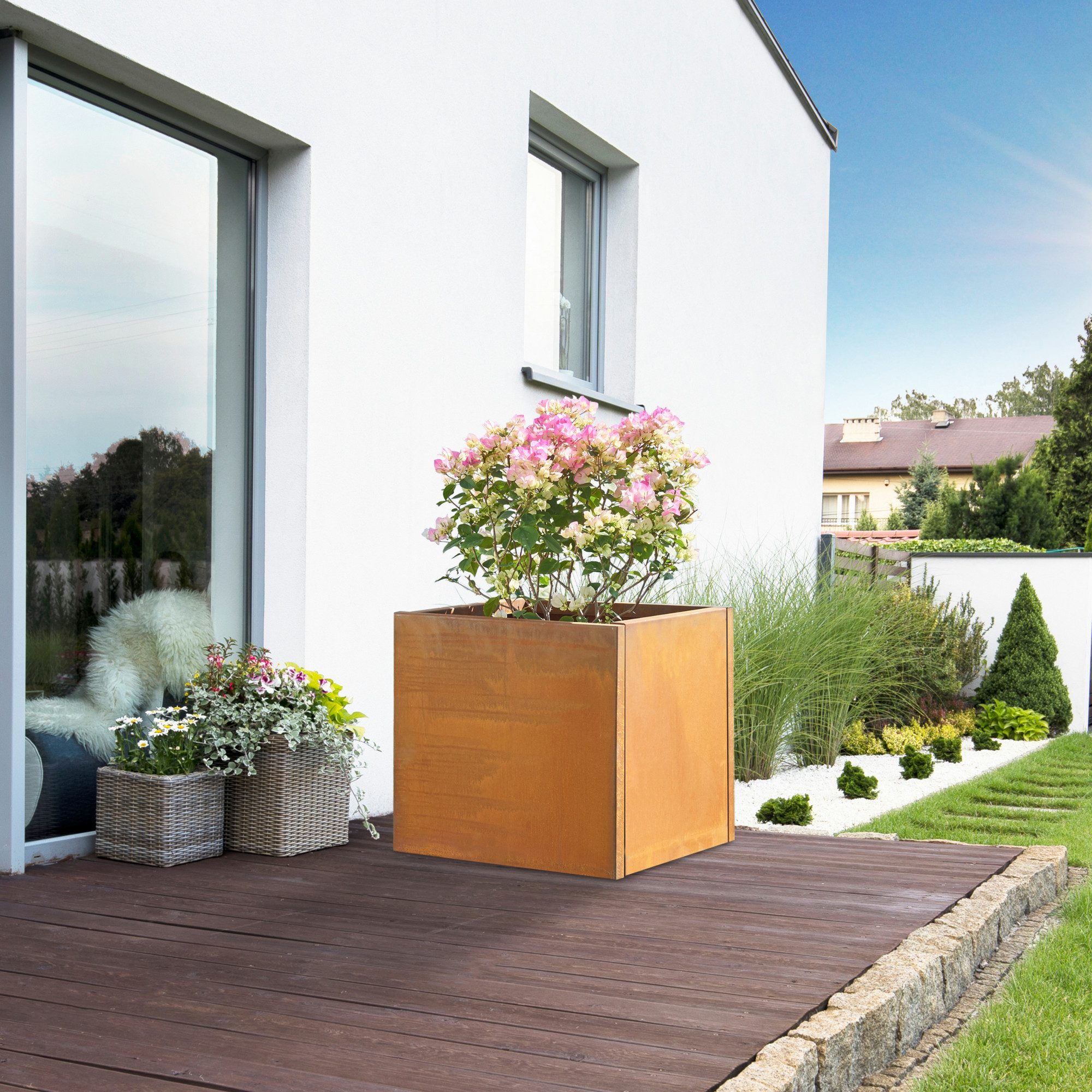casa.pro Pflanzkübel, »Vaargel« Blumenkasten 50x50x50 cm günstig online kaufen
