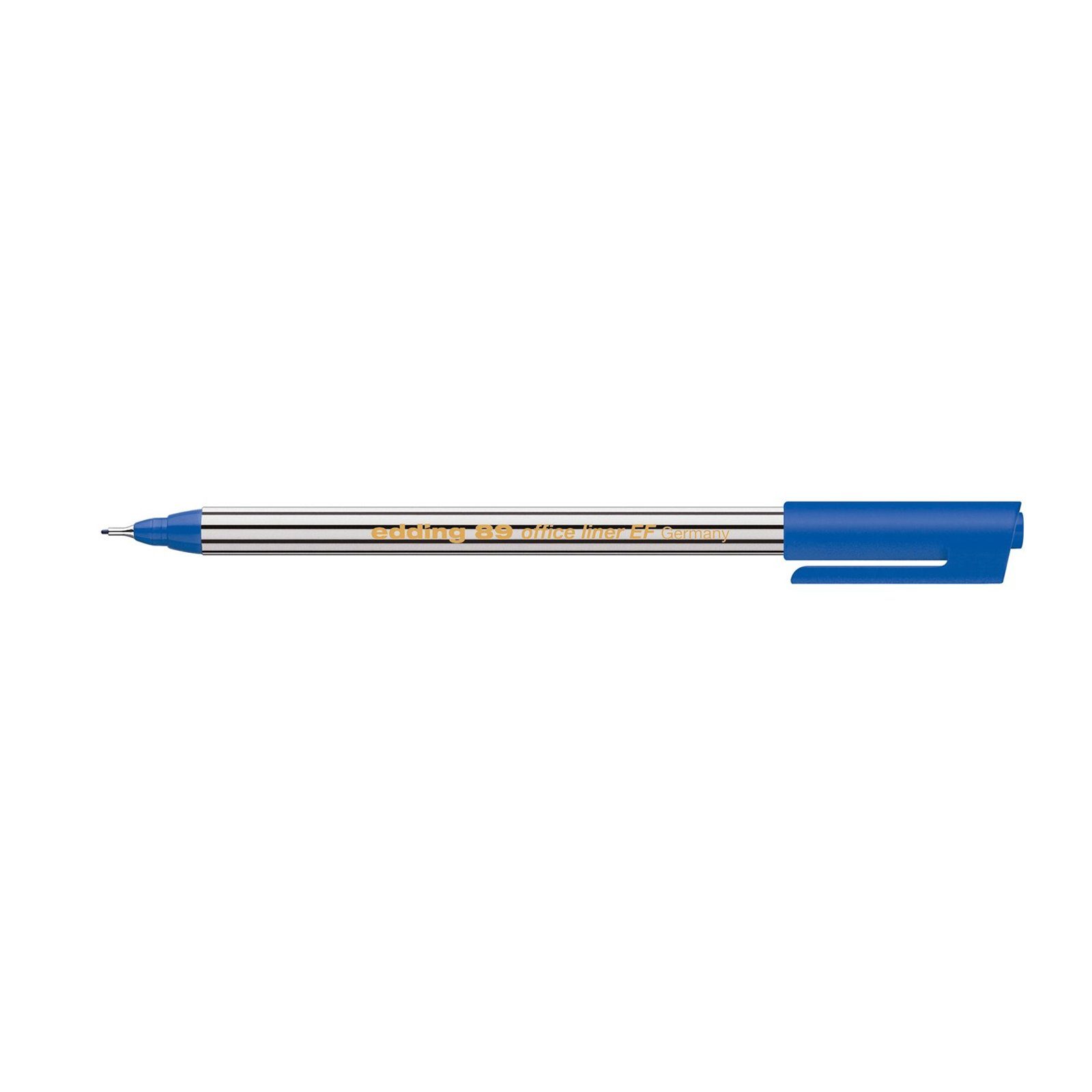 0,3 EF, 89 mm 1-tlg) edding edding Fineliner Blau Office Marker Rundspitze (Stück,