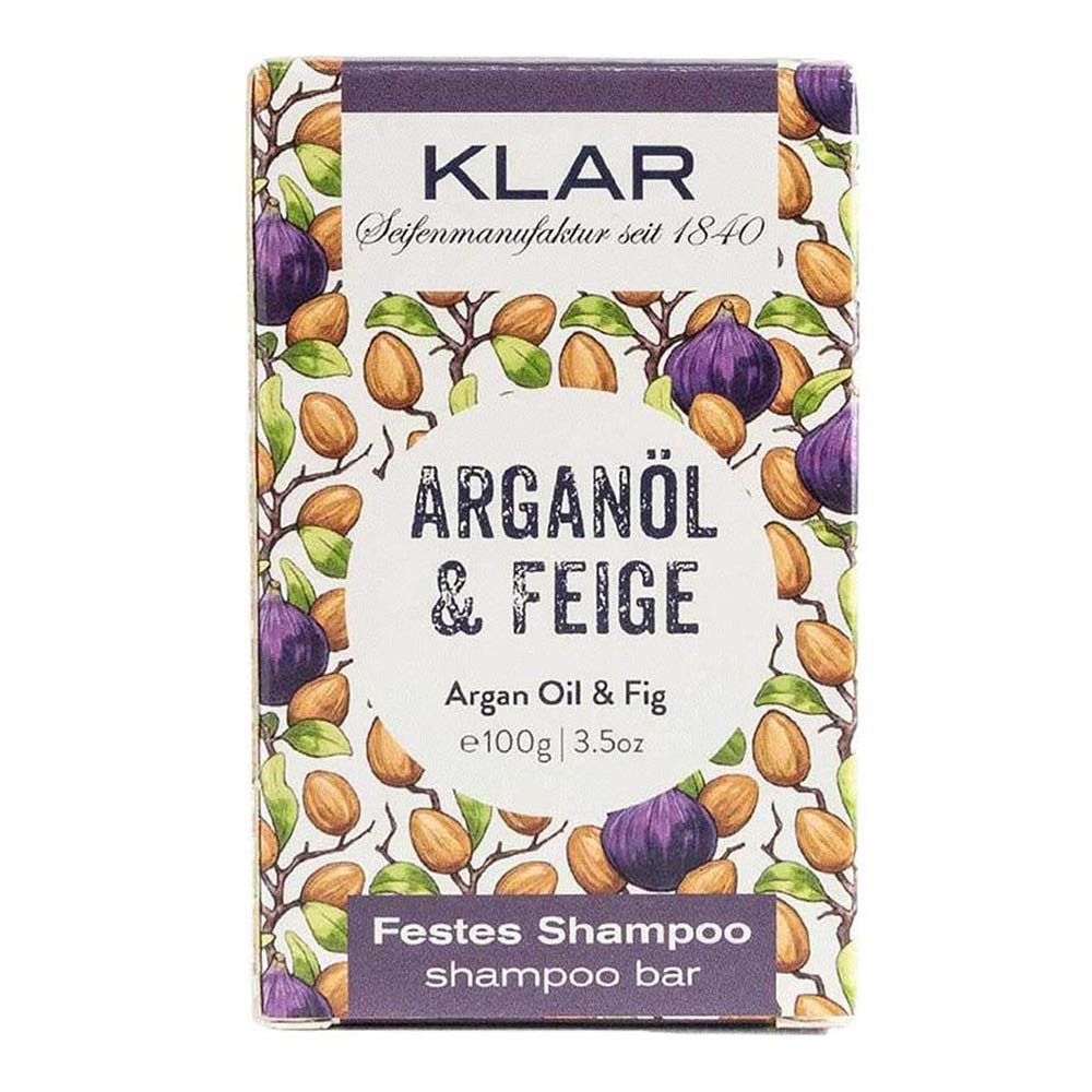 Klar Seife Festes Haarshampoo Festes Shampoo - Arganöl & Feige 100g