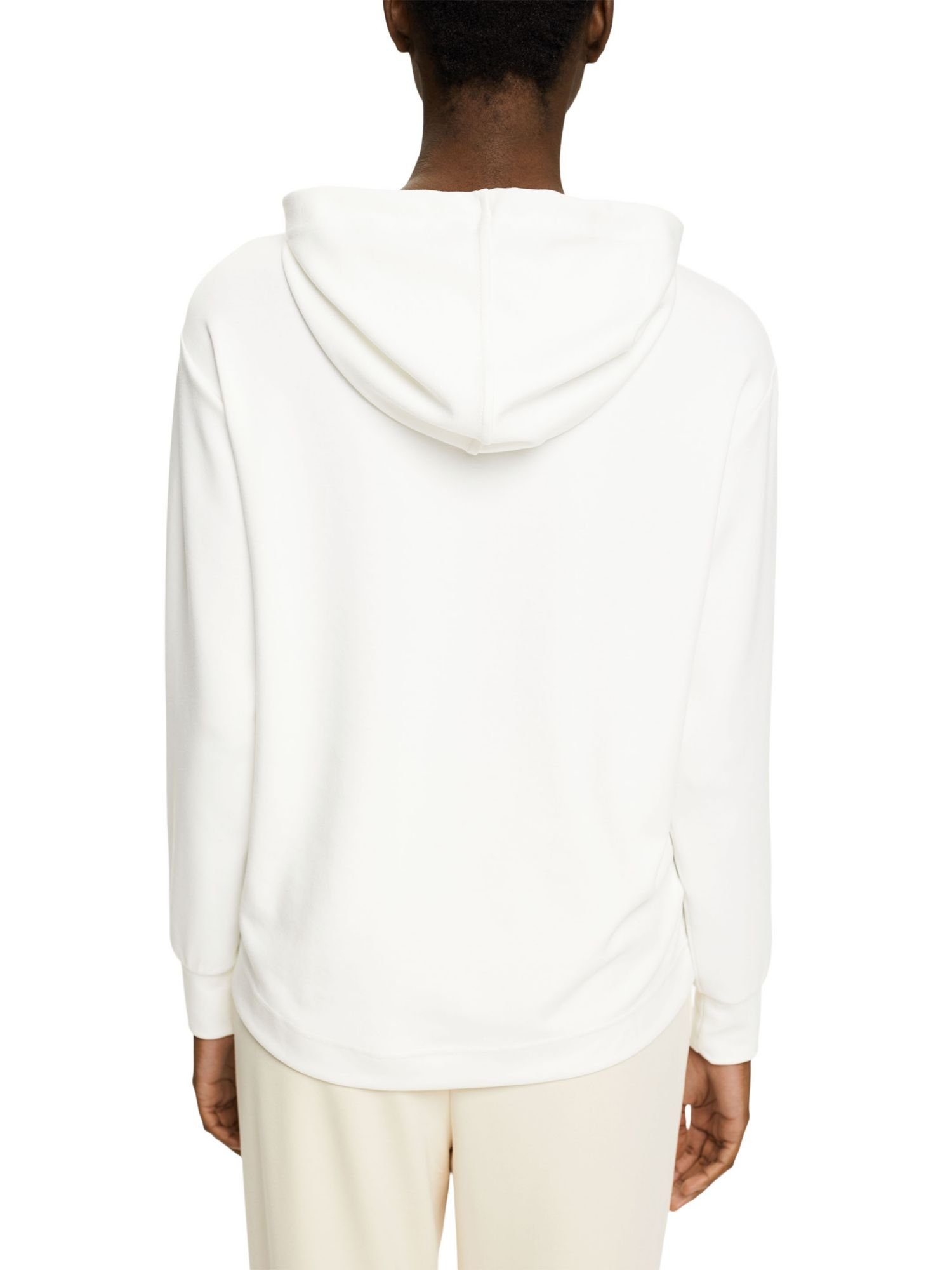 Esprit Collection Sweatshirt Logo-Hoodie aus Modalmix OFF (1-tlg) WHITE