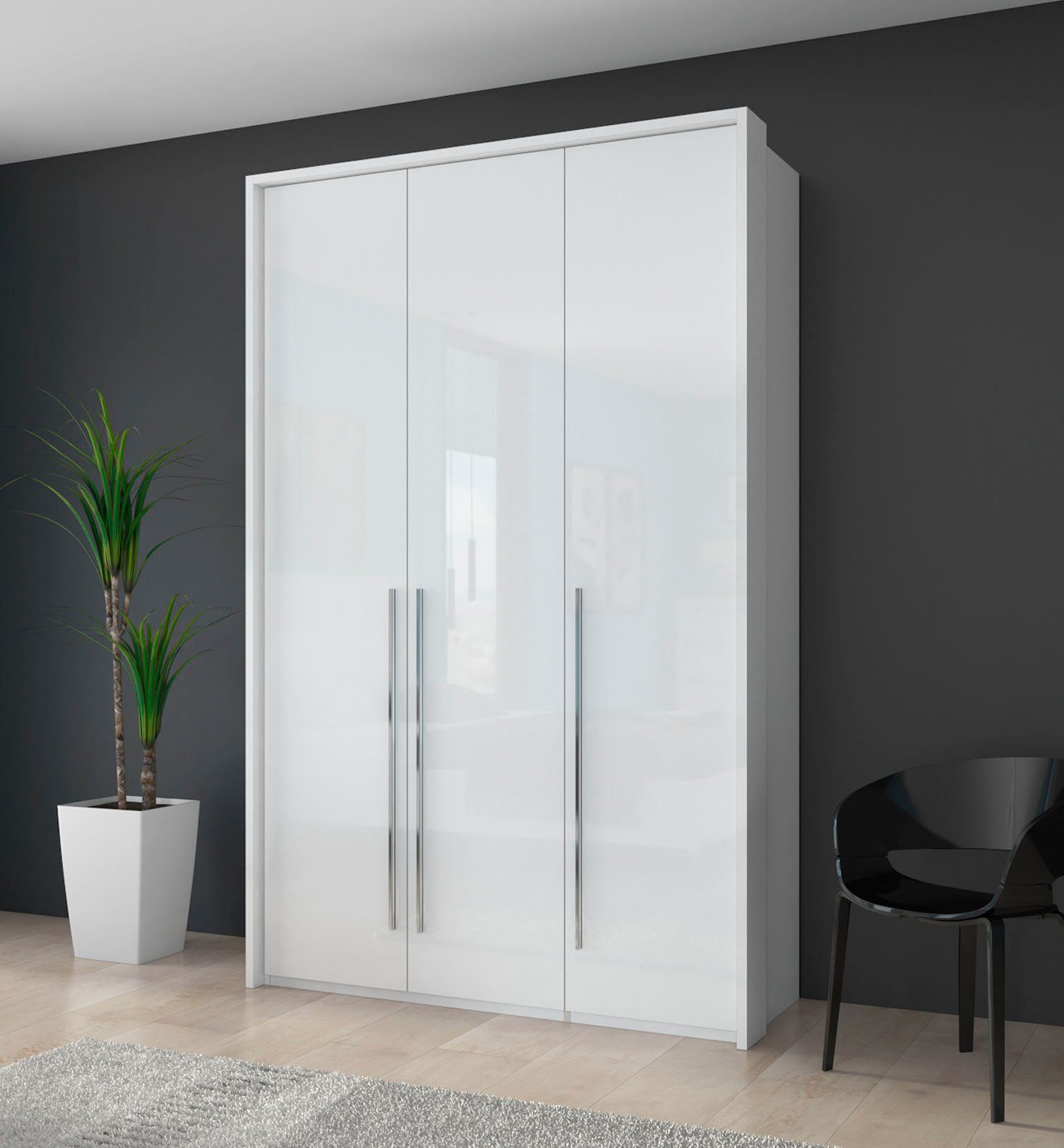 Places of Style Kleiderschrank "Piano, inklusive Rahmen und Beleuchtung, so günstig online kaufen