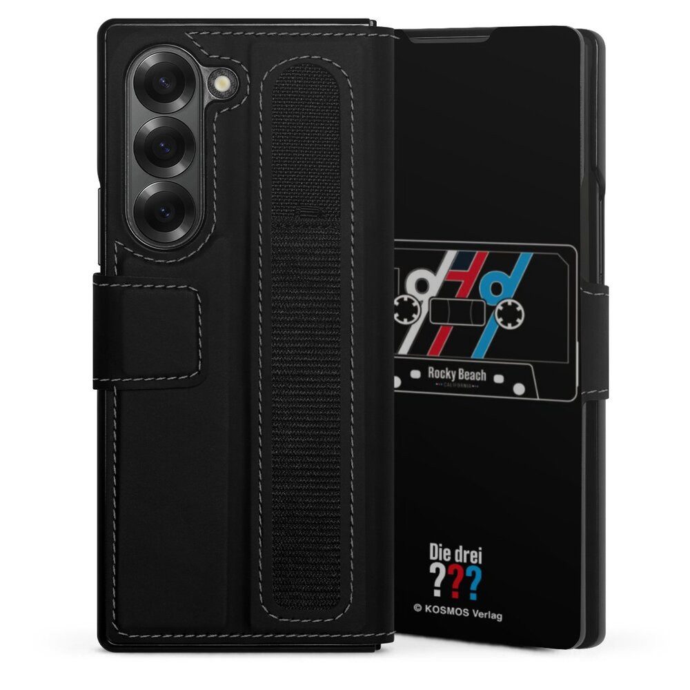 DeinDesign Handyhülle Die drei ??? Kassette Offizielles Lizenzprodukt, Samsung Galaxy Z Fold 6 Hülle Handy Flip Case Wallet Cover
