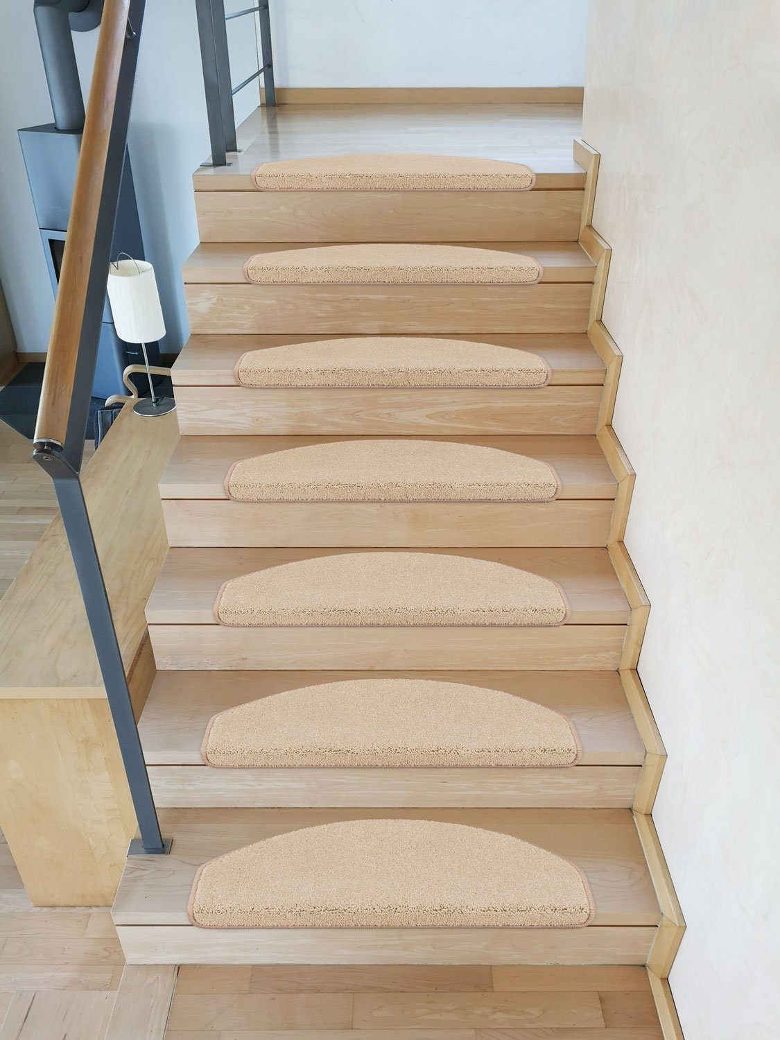 Metzker® Stufenmatte Stufenmatten Pegasus Halbrund Beige günstig online kaufen