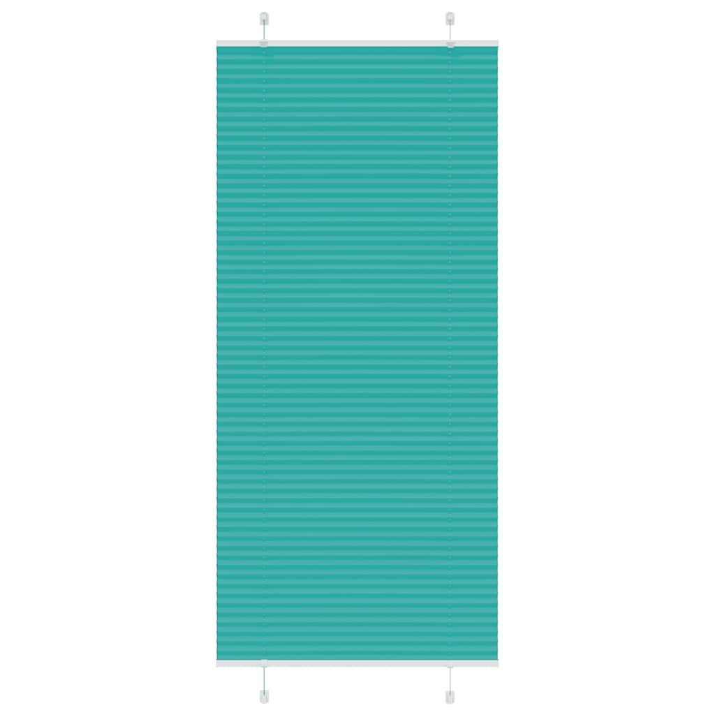 Jalousie 95 x 200 cm Plissee Petrolgrün 95x200 cm Stoffbreite 94,4 cm Polyester