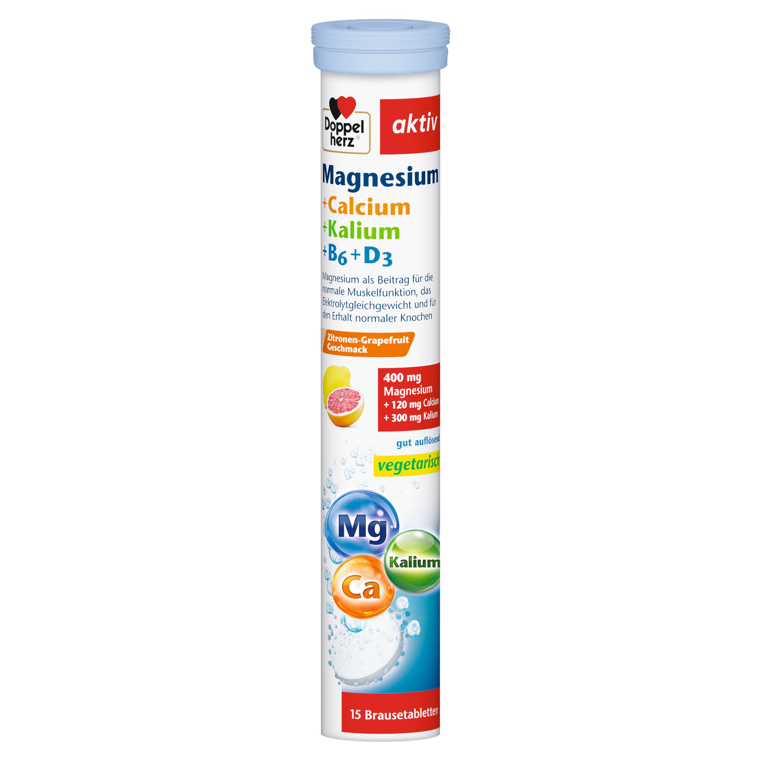 Doppelherz Doppelherz Magnesium + Calcium + Kalium 15 Brausetabletten Brausetablette
