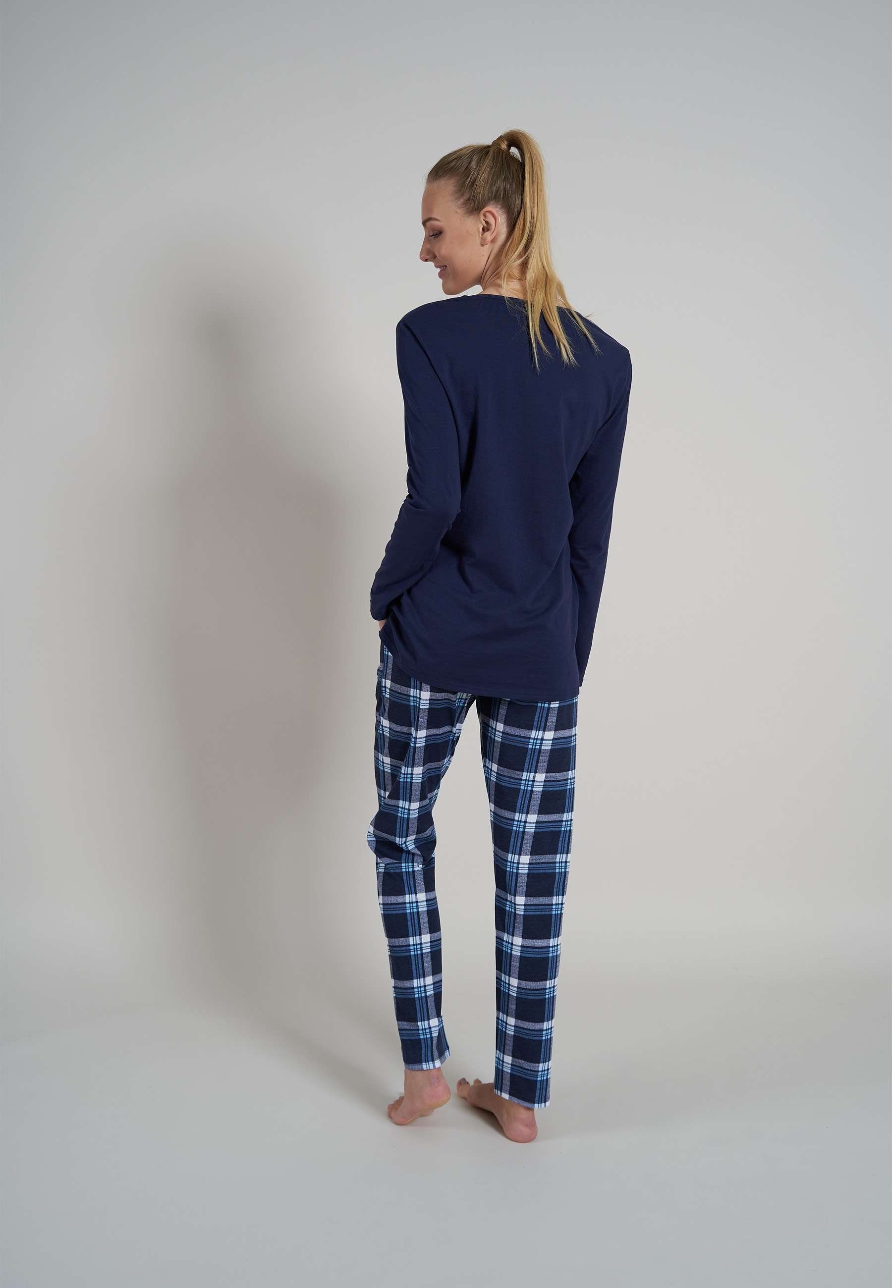 (1 Pyjama Damen GÖTZBURG tlg) bedruckt GÖTZBURG Pyjama blau