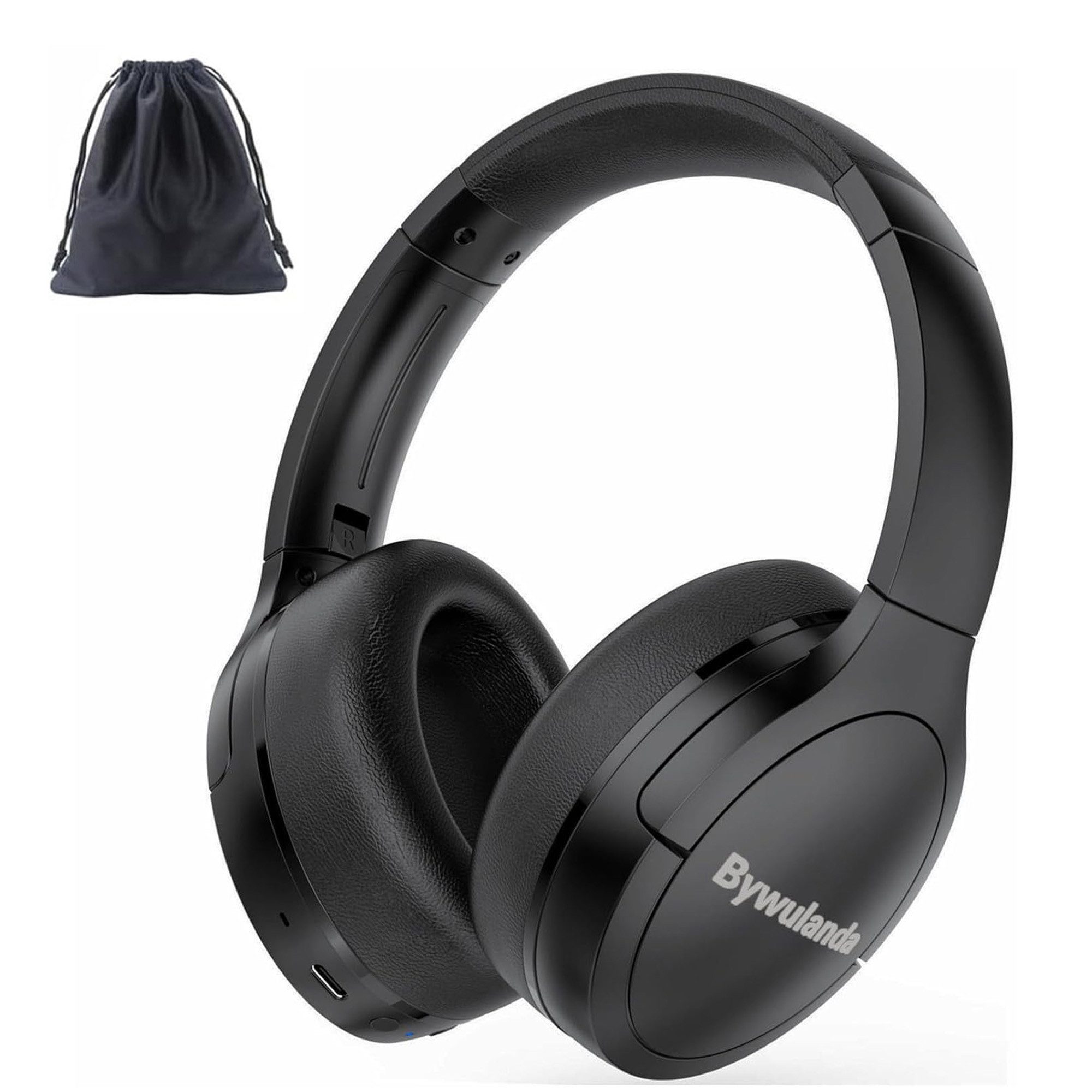 walkbee Kopfhörer,Over Ear Kopfhörer,Bluetooth Kopfhörer Over-Ear-Kopfhörer (Noise Cancelling Kopfhörer,Bluetooth 5.2,Active Noise Cancelling (ANC), HiFi-Stereo-Sound, Heavy Bass, Comfortable Fit Lightweight for Travel)