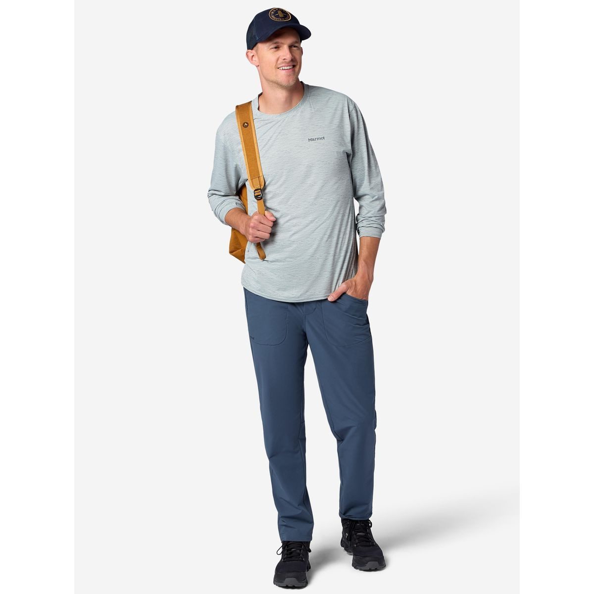 Marmot Funktionsshirt Airexchange UPF 50 Crew Long Sleeve Optimaler Sonnenschutz und Komfort für Outdoor-Aktivitäten mit