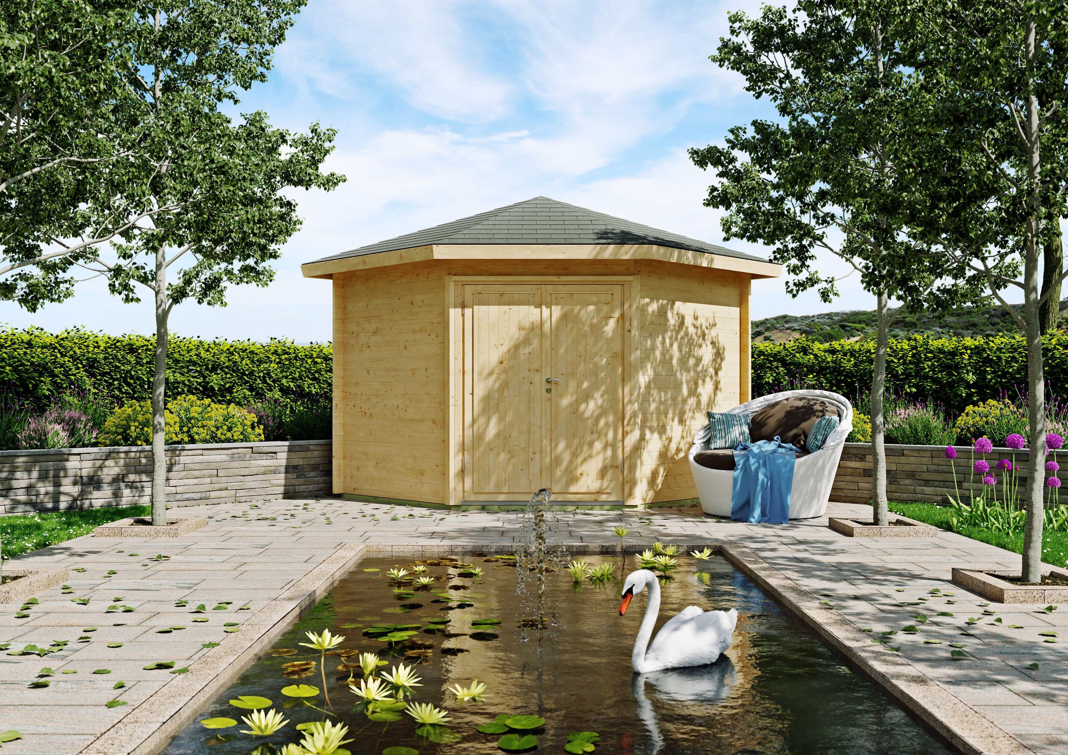 Fjordholz Gartenhaus Leon 40 A