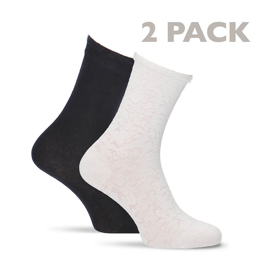 Tamaris Kurzsocken mit halbtransparentem Design (Spar-Pack, 2-Paar) elegant