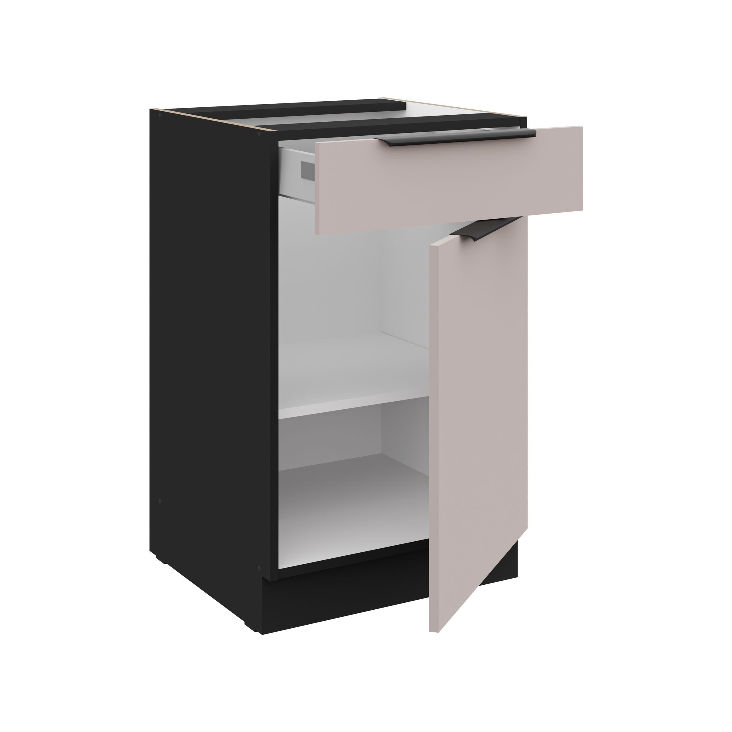 Küchen-Preisbombe Unterschrank 50 cm Küche ARONA Kaschmir beige Küchenzeile günstig online kaufen