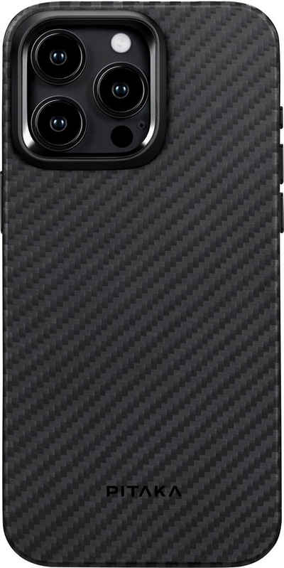 Pitaka Handyhülle Pitaka MagEZ Case Pro 4 1500D für iPhone 15 Pro - Black/Grey Twill