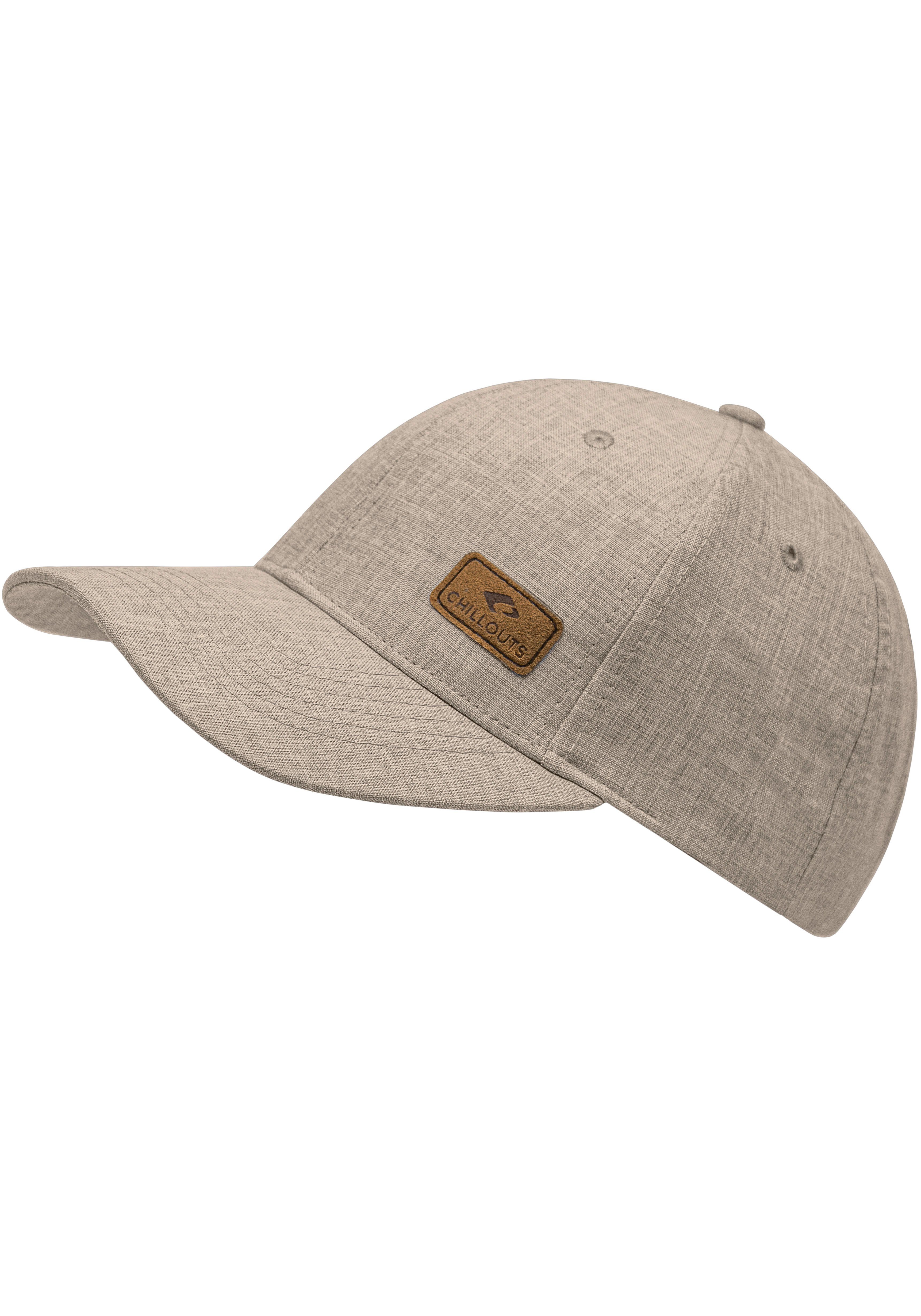 chillouts Baseball Cap Amadora Hat melierter Optik, Size, beige in One verstellbar