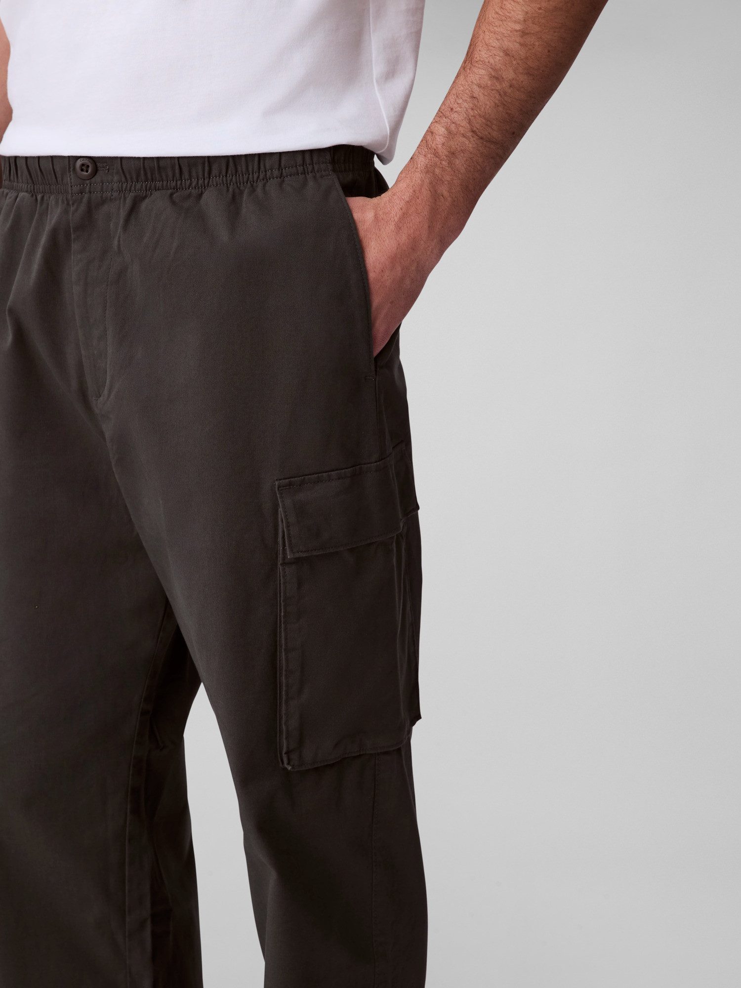 Calvin Klein Jeans Cargohose CO PULL ON STRAIGHT CARGO PANT in Unifarbe