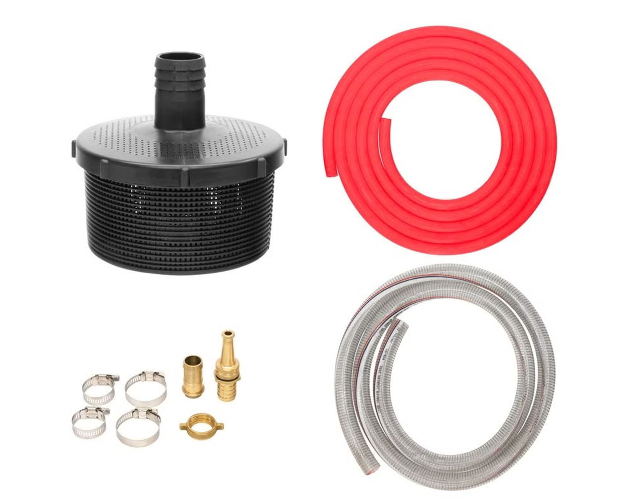 Güde Anschluss-Set Güde Anschluss Set Zapfwellenpumpe Spritzdüse Saugkorb ZWP 180-2