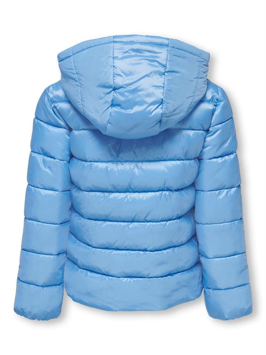 schlank weich, JACKET QUILTED OTW ONLY Hellblau KOGTANEA HOOD Steppjacke NOOS KIDS