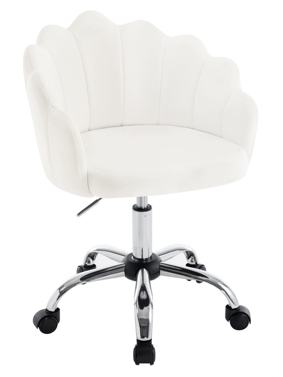 Woltu Schreibtischstuhl (1 St), Schminktisch Stuhl Samt, Drehstuhl mit Blüt günstig online kaufen