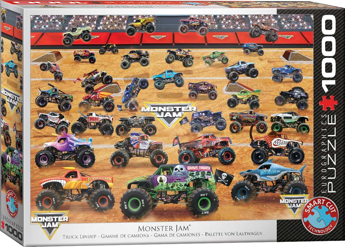 Puzzle 1000 Teile Puzzle - Monster Trucks, Puzzleteile
