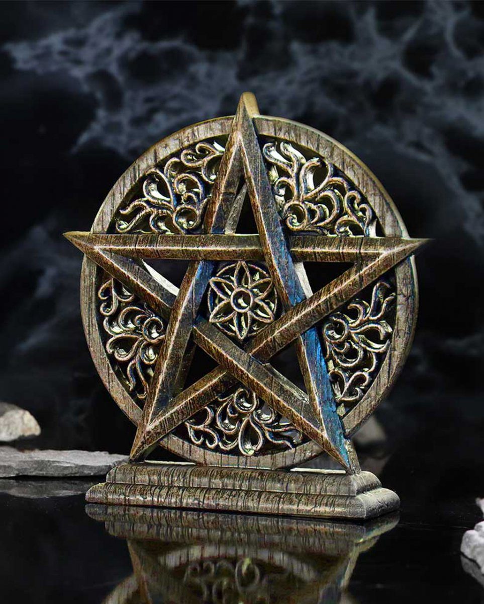 Horror-Shop Dekofigur Dawn Pentagramm Gothic Ornament cm 15
