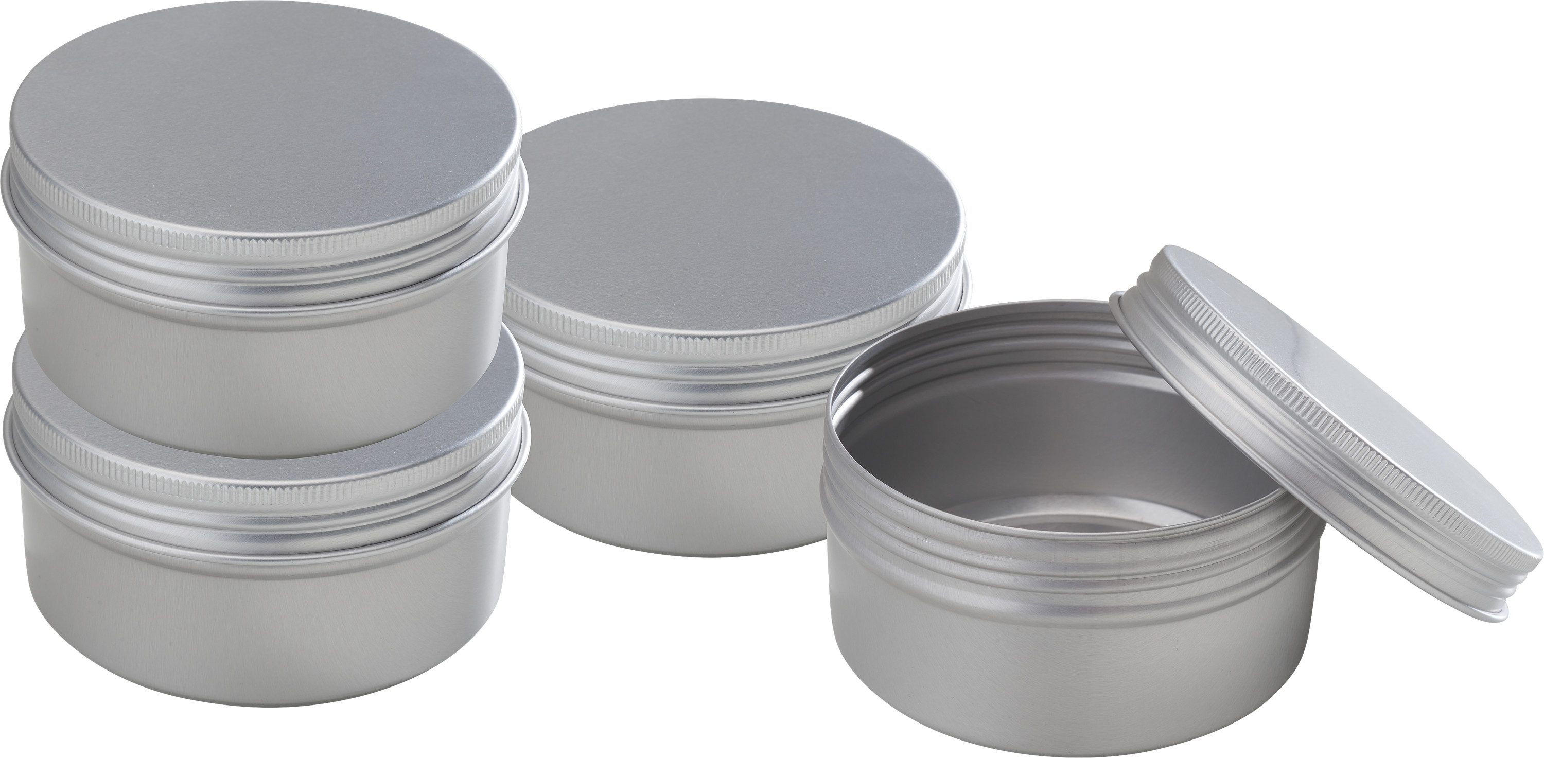 VBS Dose Rund, mit Schraubdeckel Aluminium